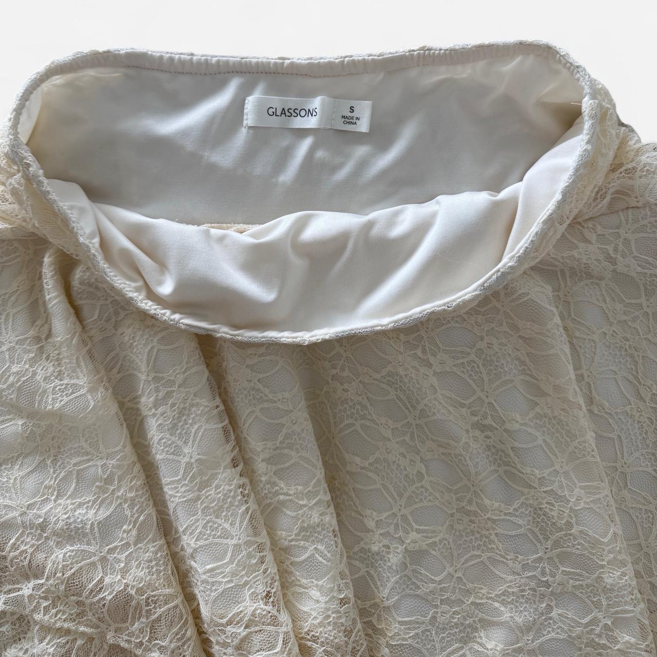 Glassons Women's Skirt - White/Cream - S – White … - image 4