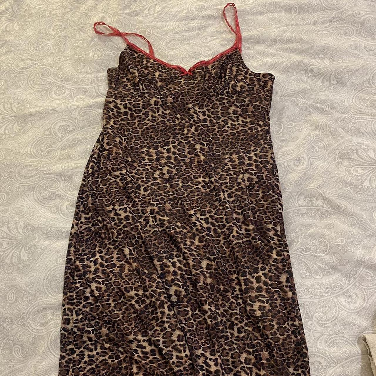 Urban outfitters leopard print midi dress Bought for... - Depop