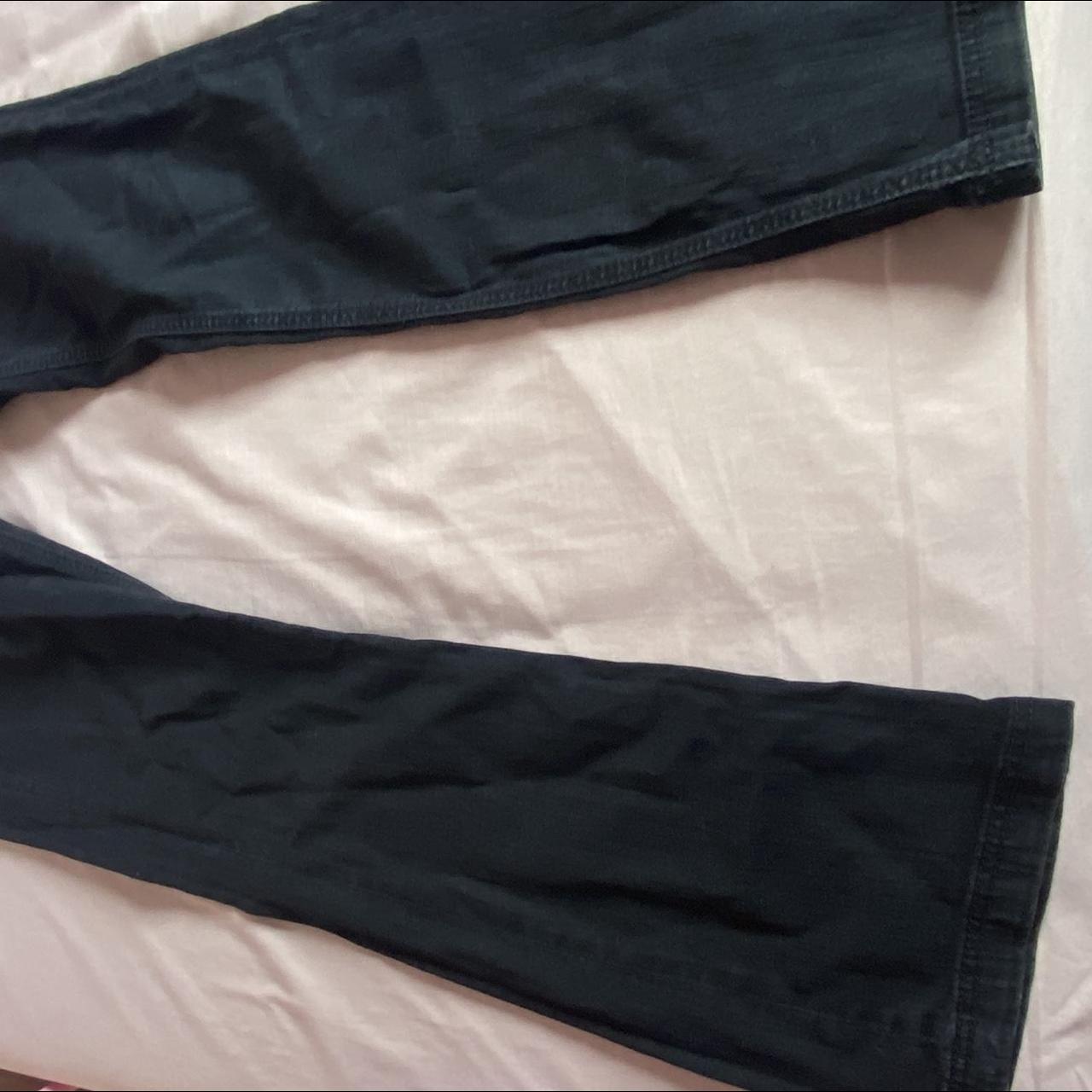 Y2K low rise black flared jeans. River Island from... Depop