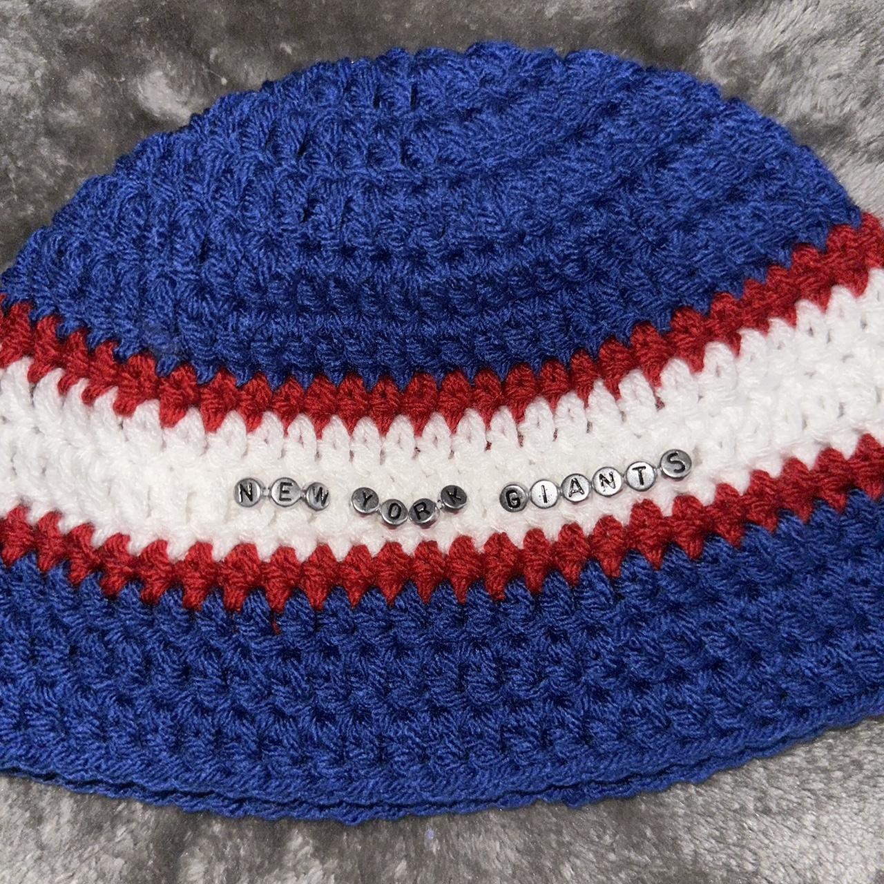 Crochet NY Giants Hat 