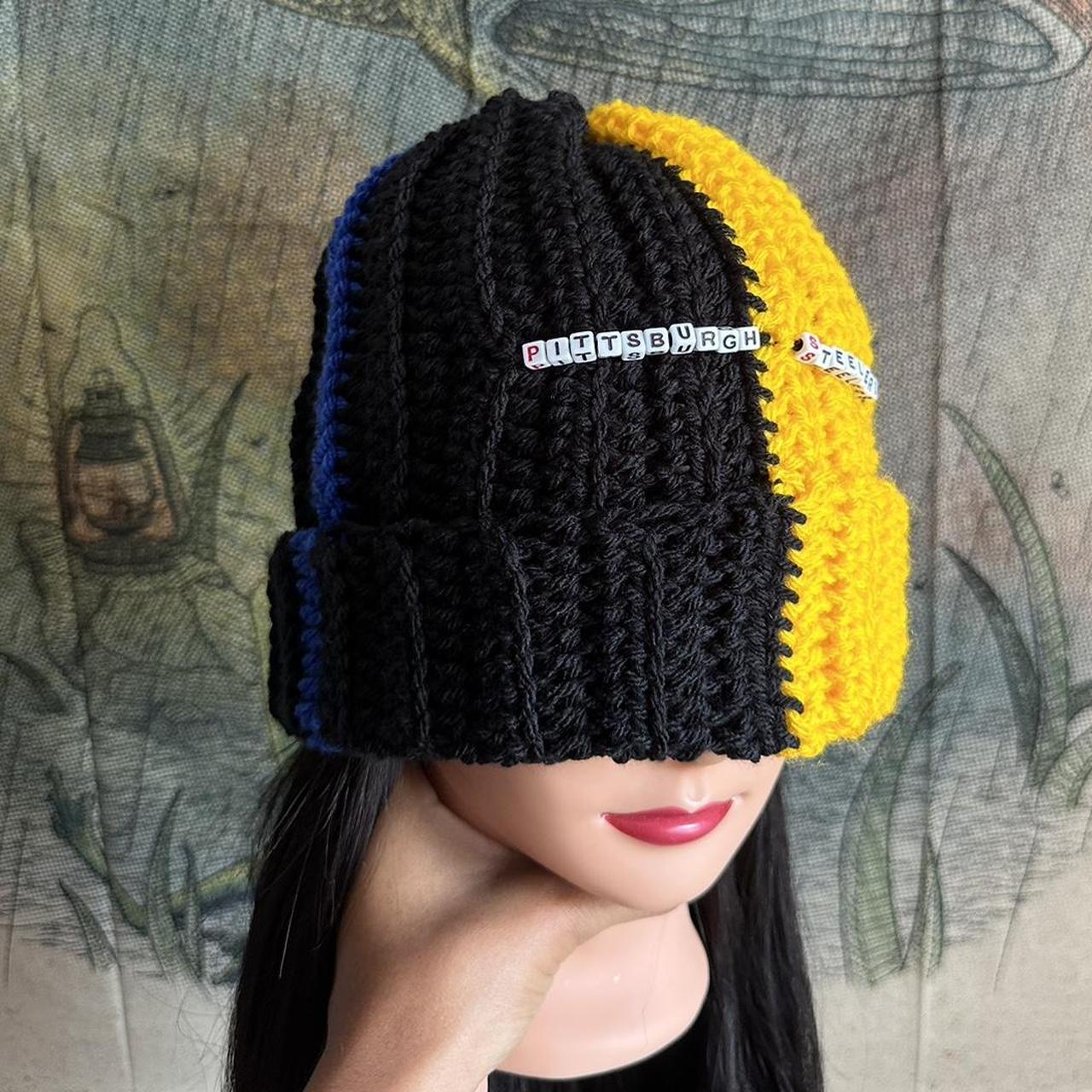 Pittsburgh Steelers SNOWFALL STRIPE Knit Beanie Hat