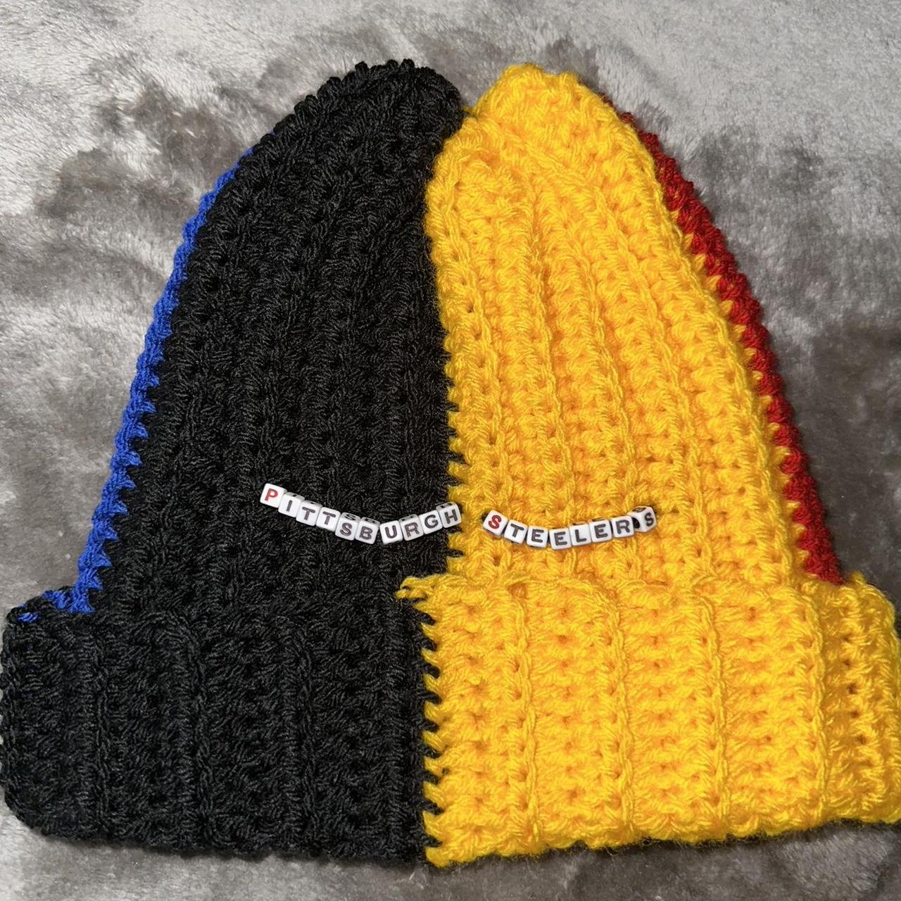 Pittsburgh Steelers SNOWFALL STRIPE Knit Beanie Hat