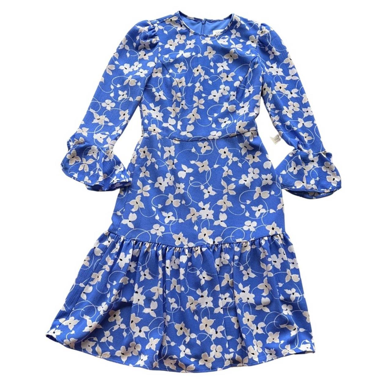 Eliza j bell sleeve flounce clearance dress