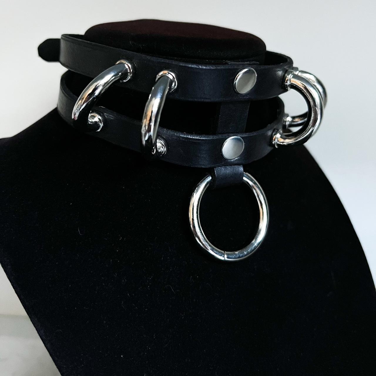 Custom HANDMADE leather choker. Made with real... - Depop