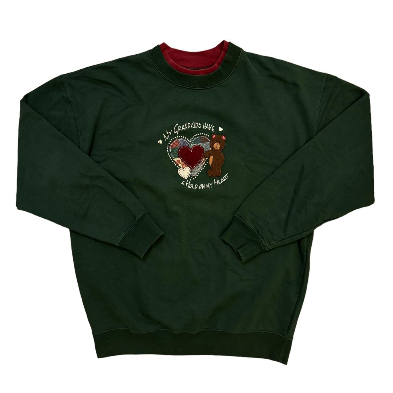 Vintage 80's grandma teddy bear collared Depop