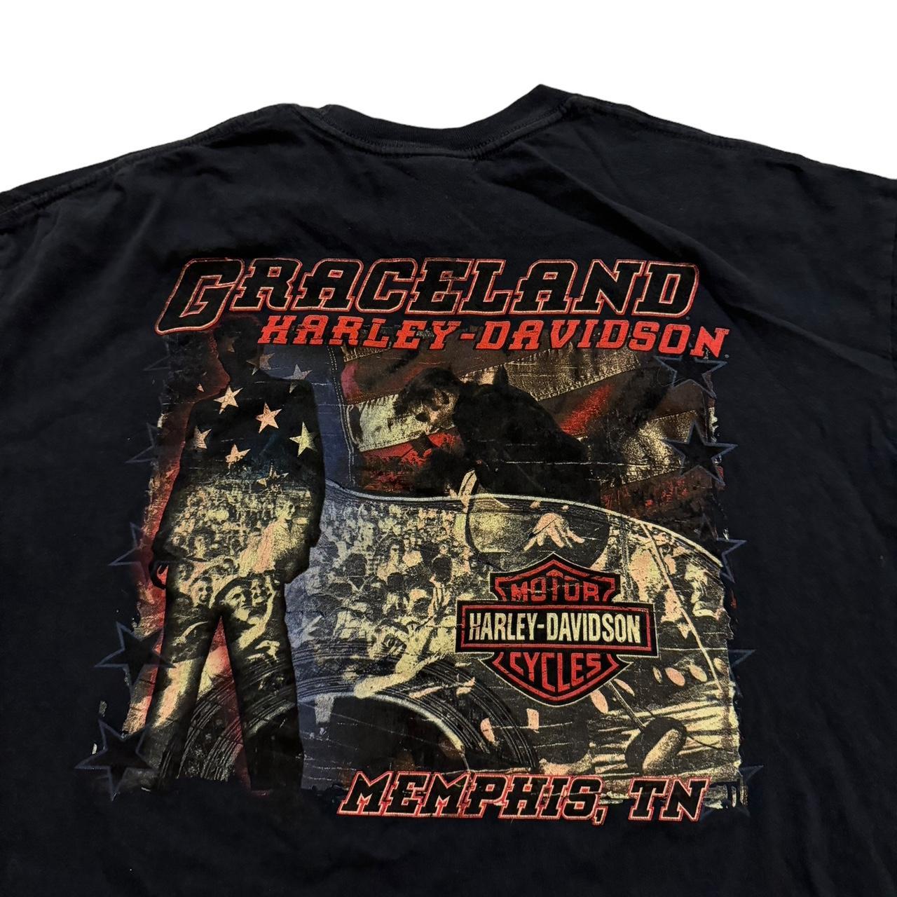 HARLEY DAVIDSON / Tシャツ/MEMPHIS Harley Davidson Motorcycles 2015 Graceland Memphis, | Depop