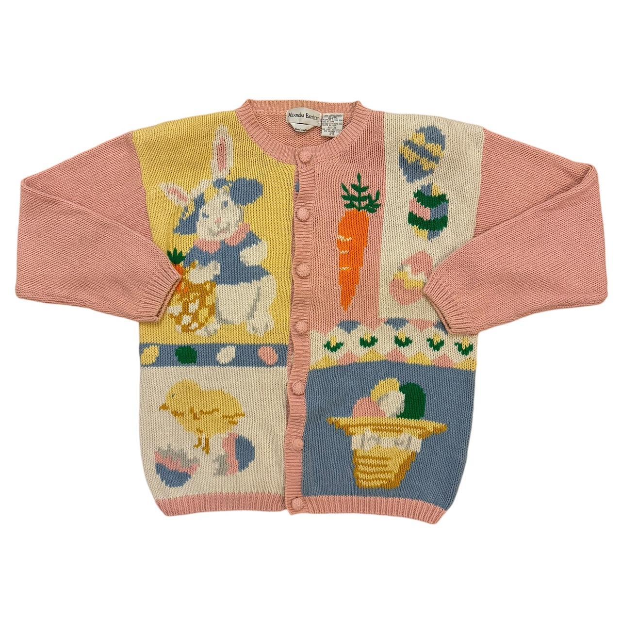 Alexandra Bartlett 90s selling Hand Crafted Easter Spring Sweater