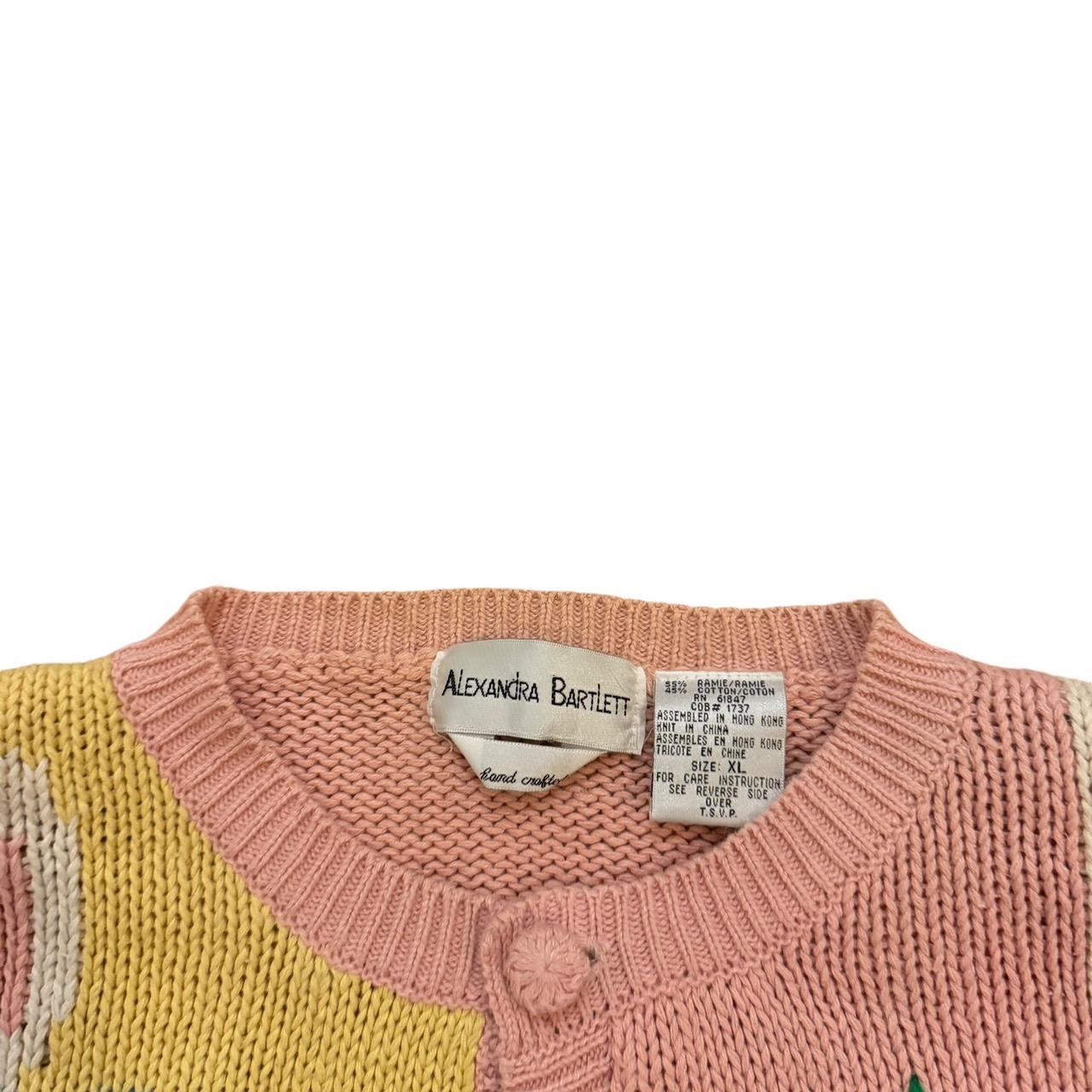 Alexandra good Bartlett 90s Hand Crafted Easter Spring Sweater