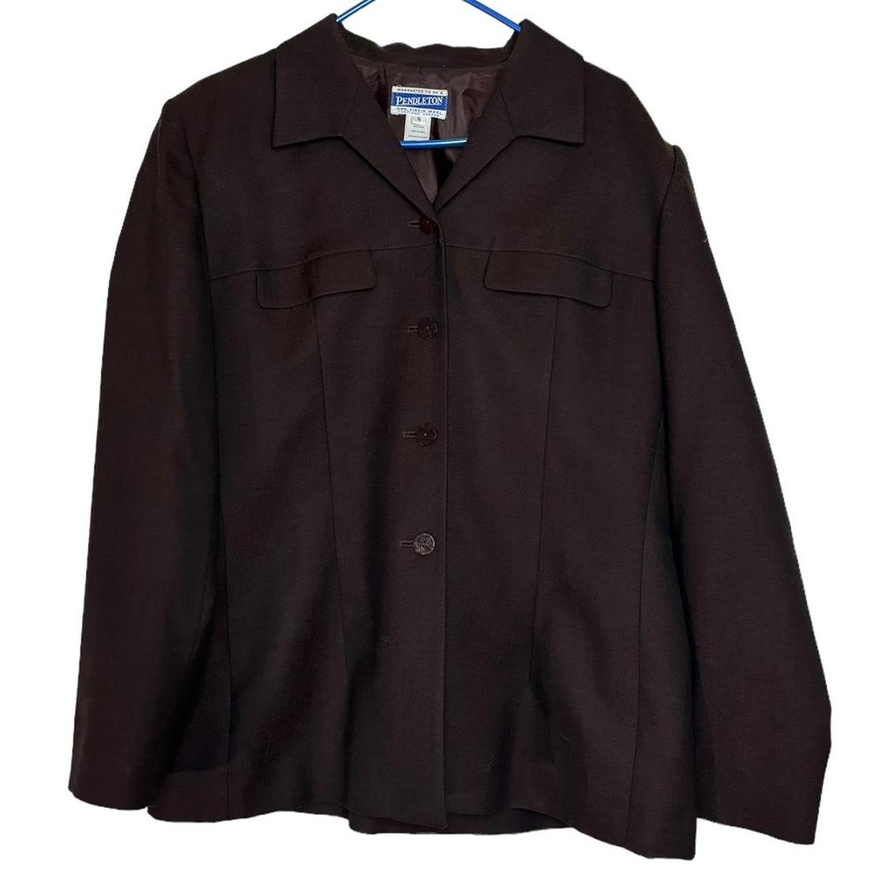 Pendleton Women's Wool Jacket - Brown - 16 – VINT… - image 1