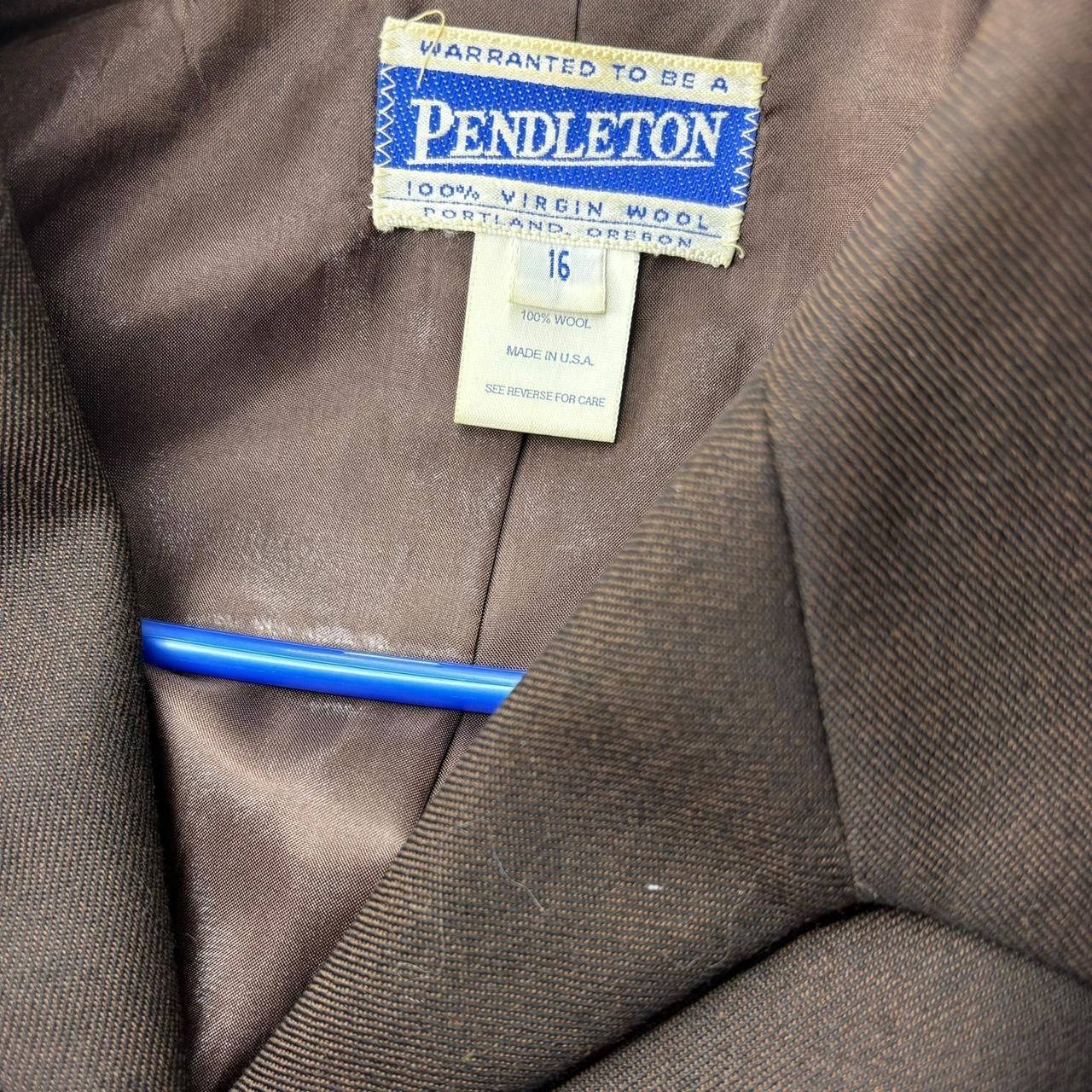 Pendleton Women's Wool Jacket - Brown - 16 – VINT… - image 6