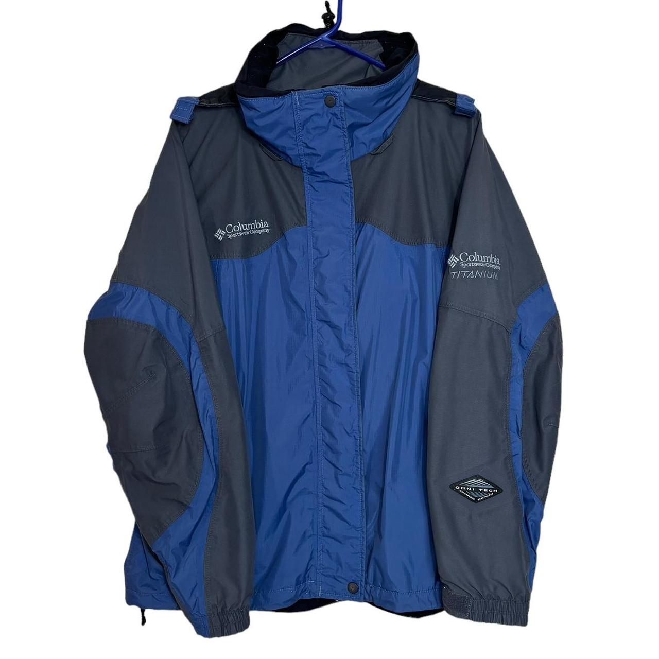 【美品 超高機能】US Columbia TITANIUM OMNI-TECH Columbia Titanium Omnitech Waterproof Breathable Jacket