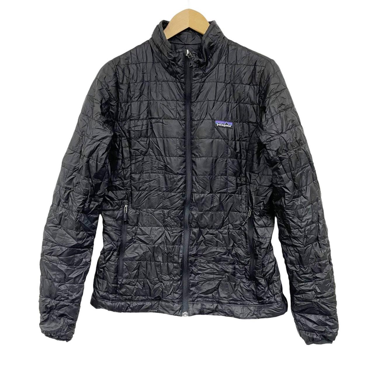 Patagonia Women's Nano Puff Jacket Black Size... Depop