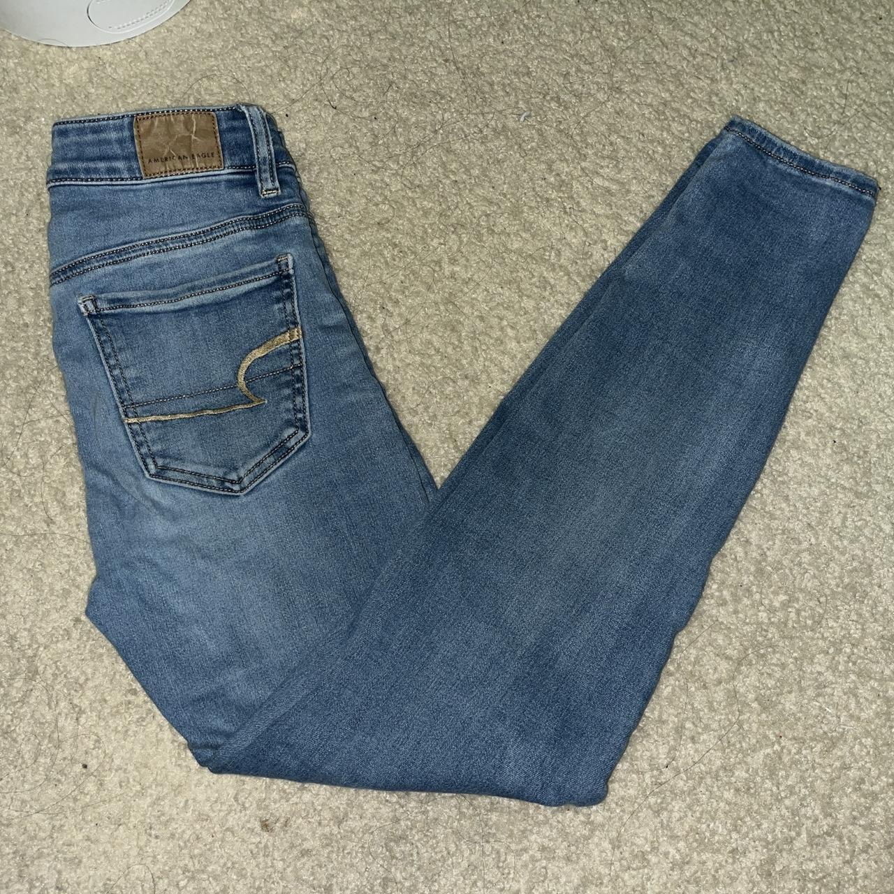 American Eagle High Rise Jeggings Skinny Jeans, - Depop