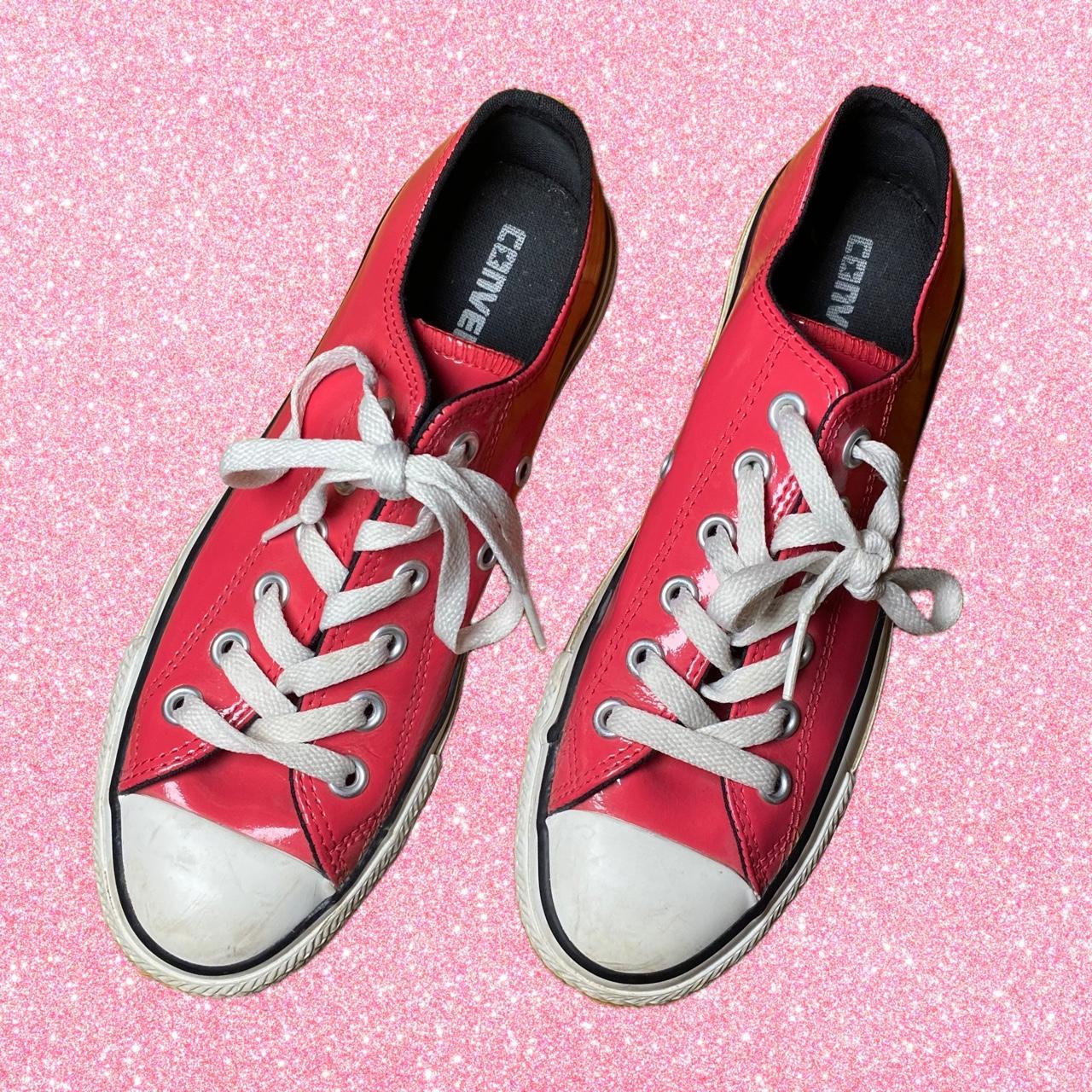 Pink patent converse online