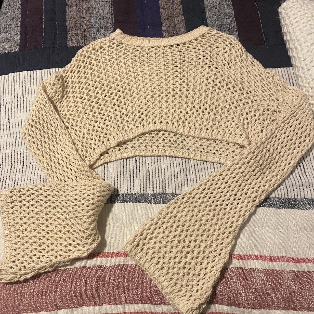 Nasty Gal Women's Cream Jumper Depop