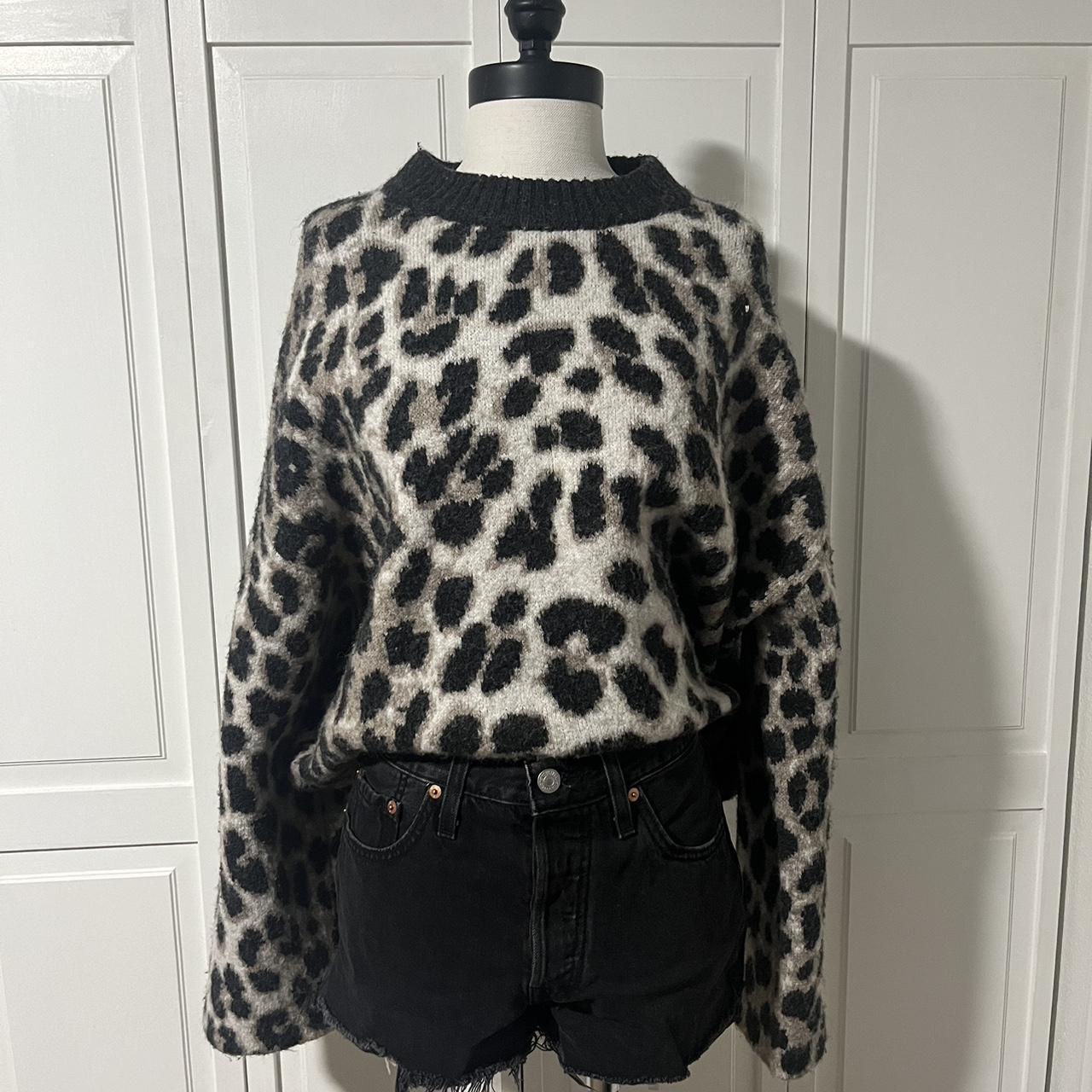 H&m clearance cheetah sweater