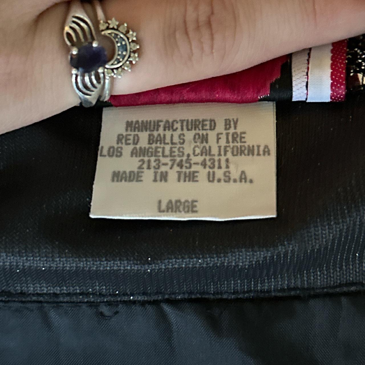 One of a kind vintage 90s “Red Balls On Fire” dress.... Depop