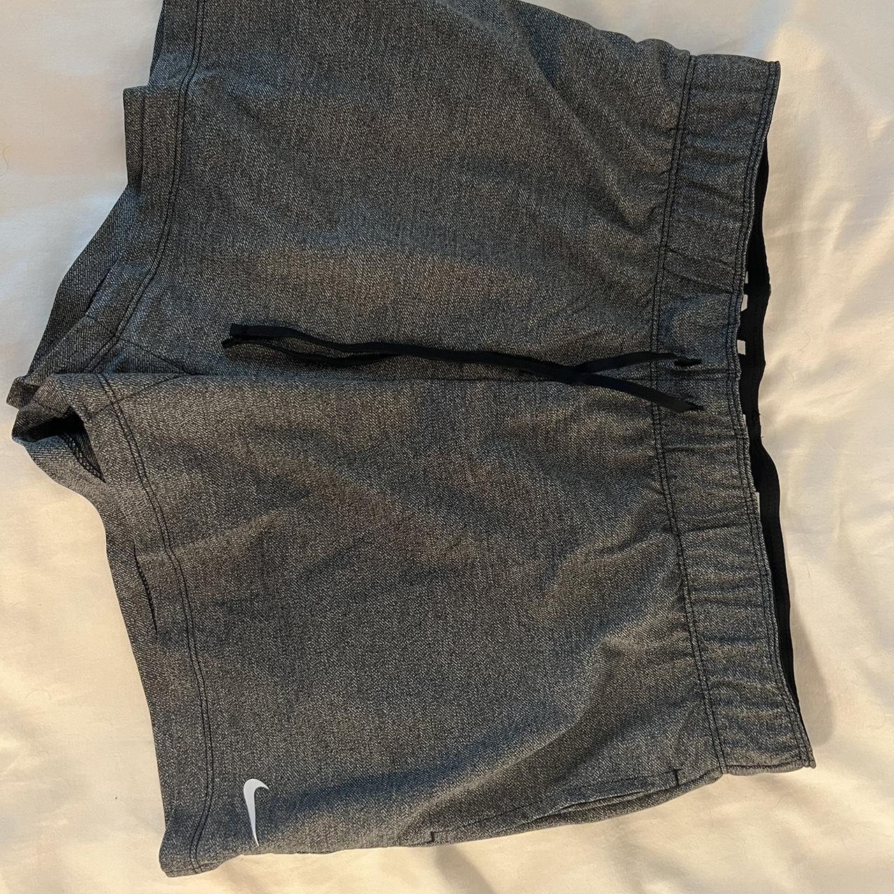 Nike dri fit dark grey shorts size medium but runs... Depop
