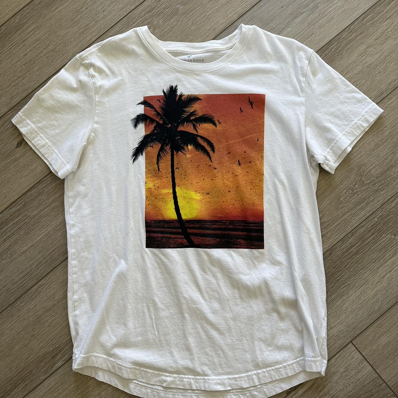 american eagle palm tree shirt