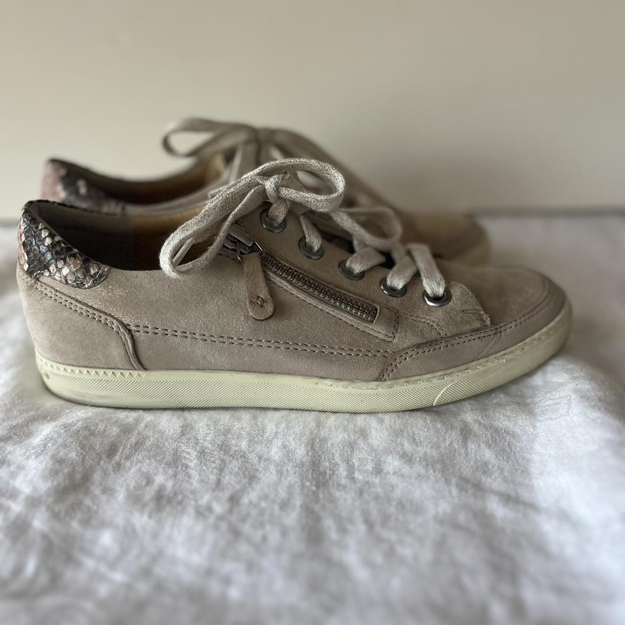 Paul Green Wilson Metallic Leather Zip Lace Depop