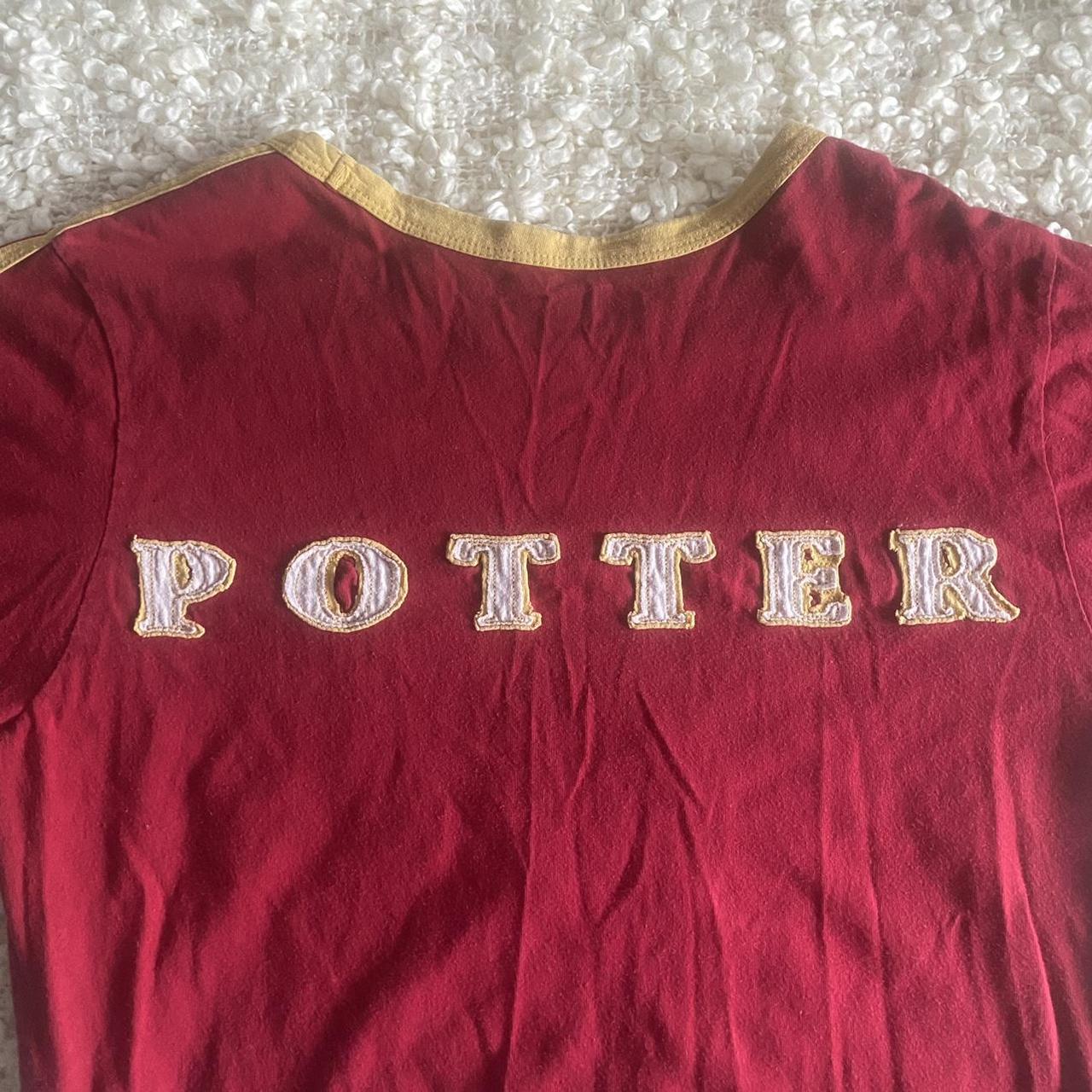 Harry Potter Women's Red and Yellow T-shirt | Depop