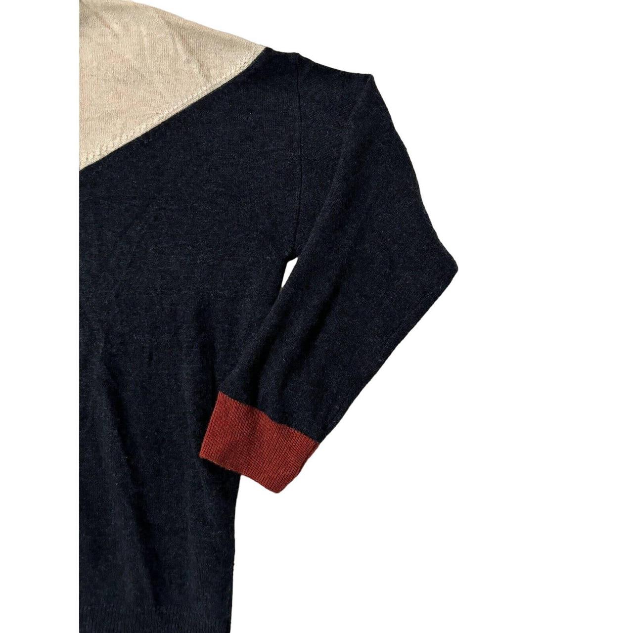 Colorblock Yoke Pullover Sweater
