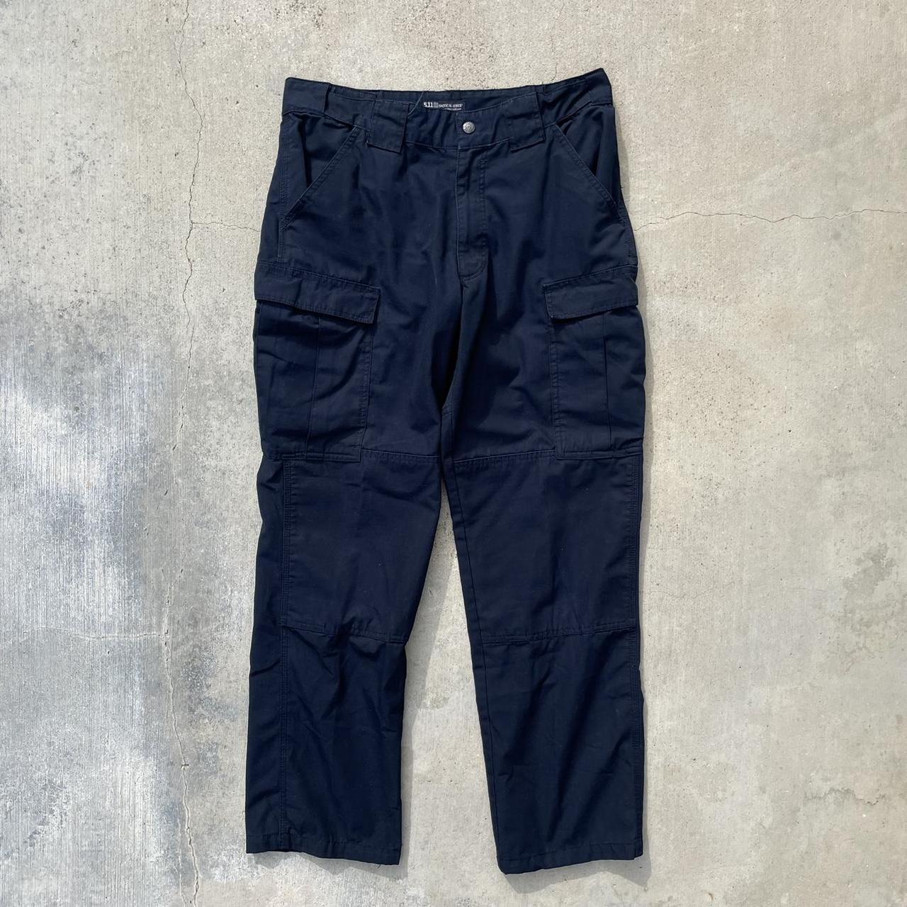 5.11 Tactical Men's Blue and Navy Trousers | Depop