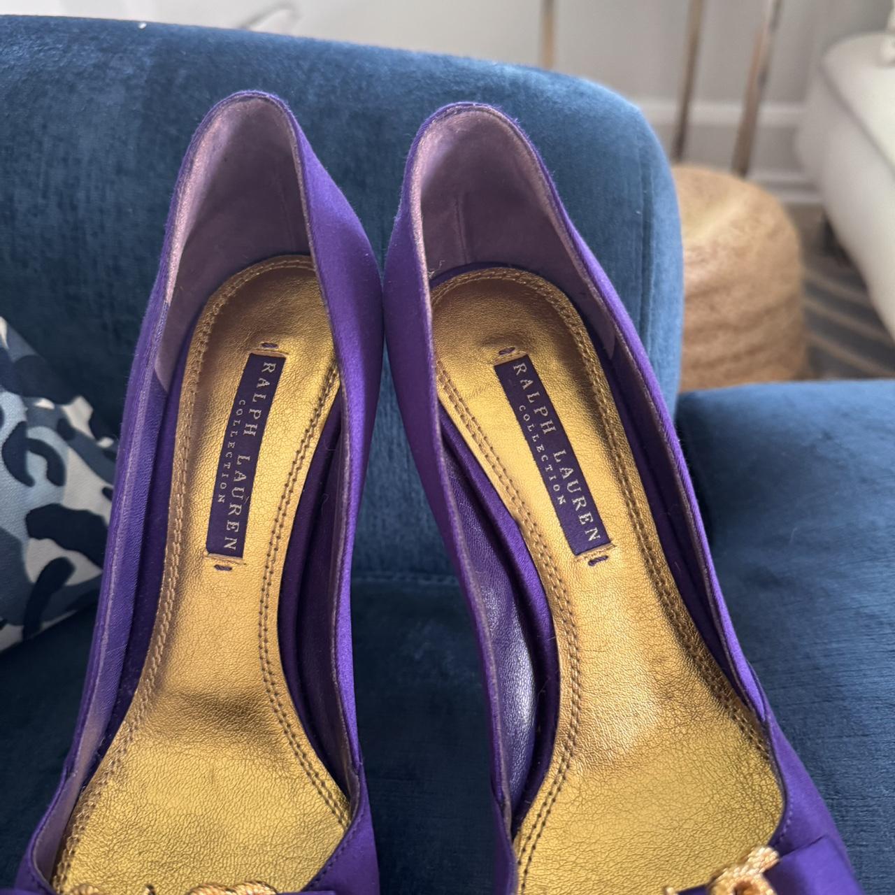 【Ralph Lauren】PURPLE LABEL スパンコール キャミソール RALPH LAUREN PURPLE LABEL Heels Pumps, Pine Green Kidsuede