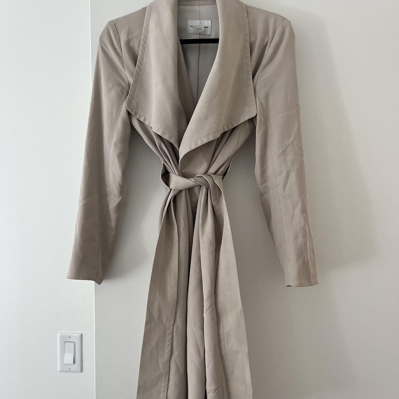 very popular Club Monaco Women amp 39 s Tan and Khaki Coat Depop