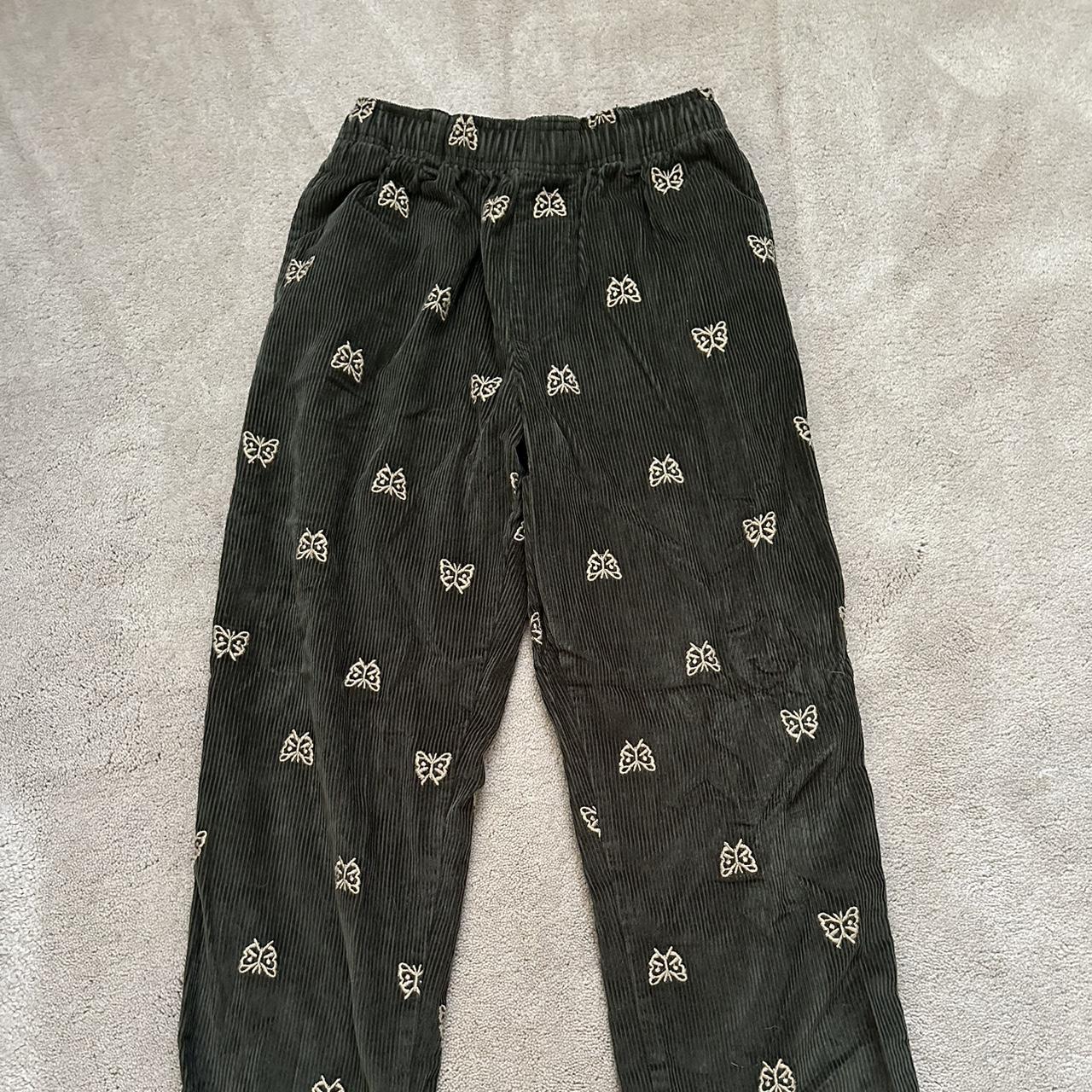 Corduroy butterfly pants - Depop