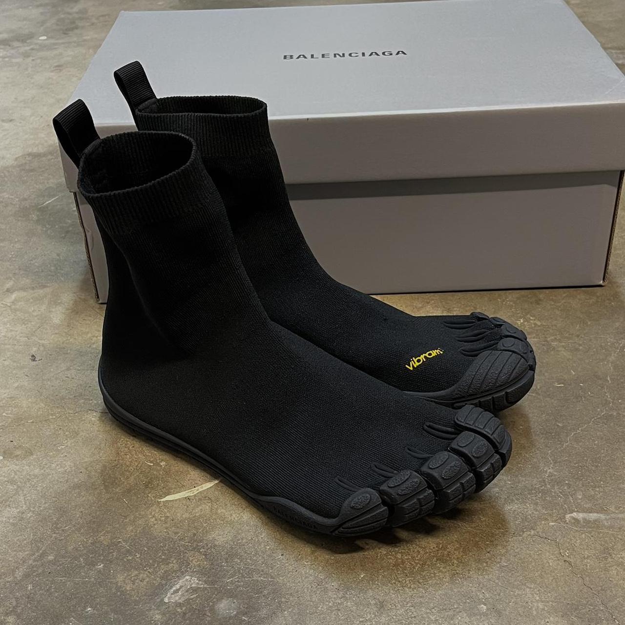 :balenciaga x vibram flex toe flats -complete brand... - Depop