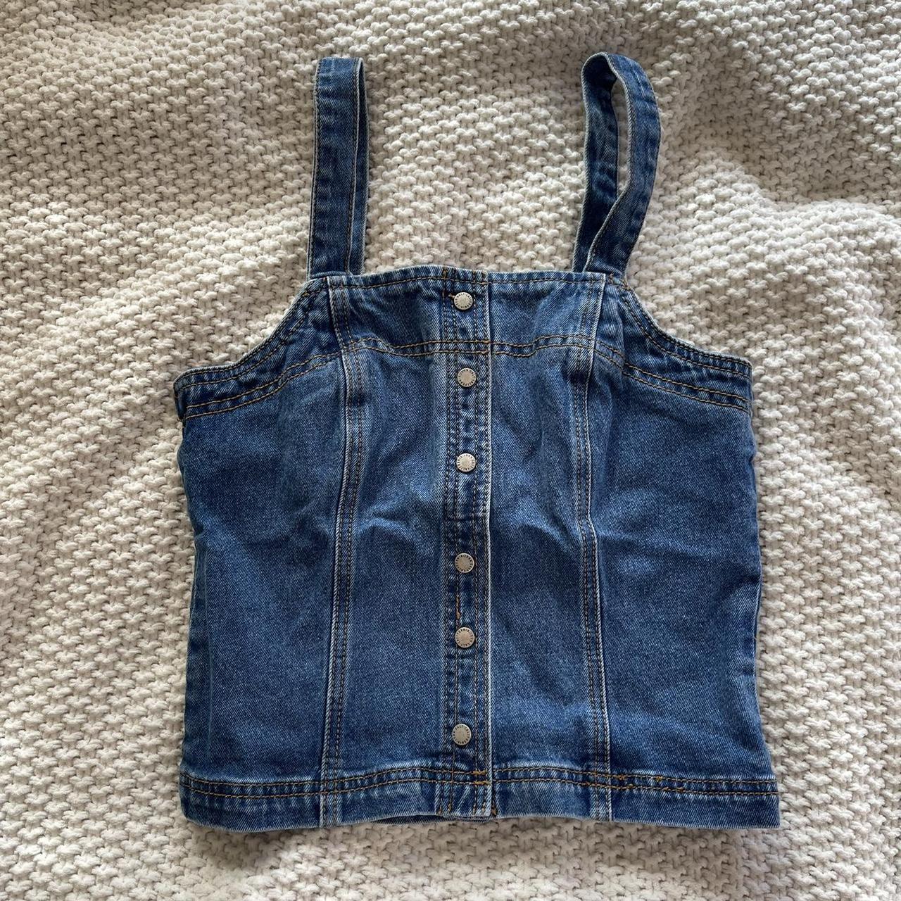 Brandy Melville denim top. Only worn 12 times. Not... Depop