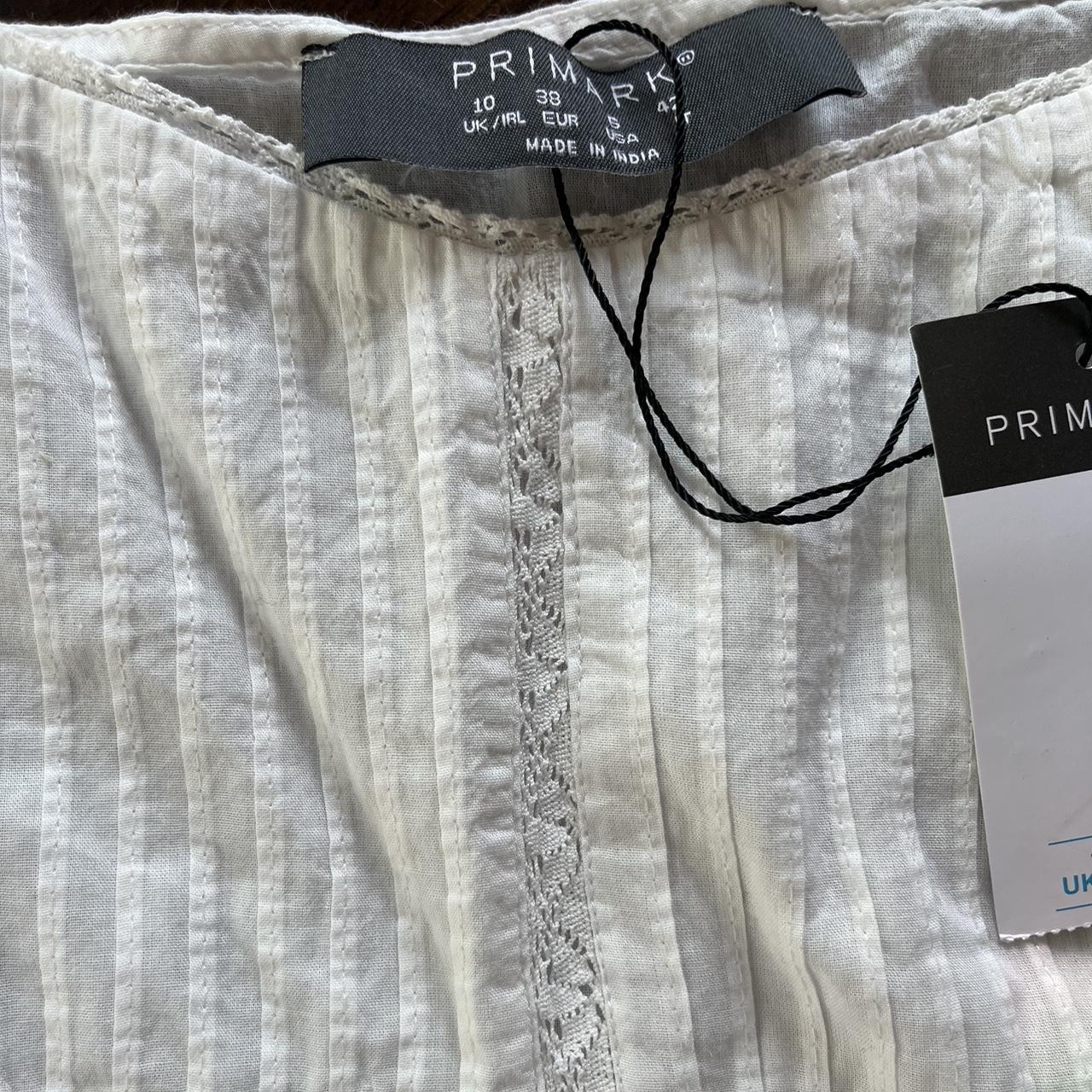 size 6 dainty primark shirt NWT!!!! would fit s and m - Depop