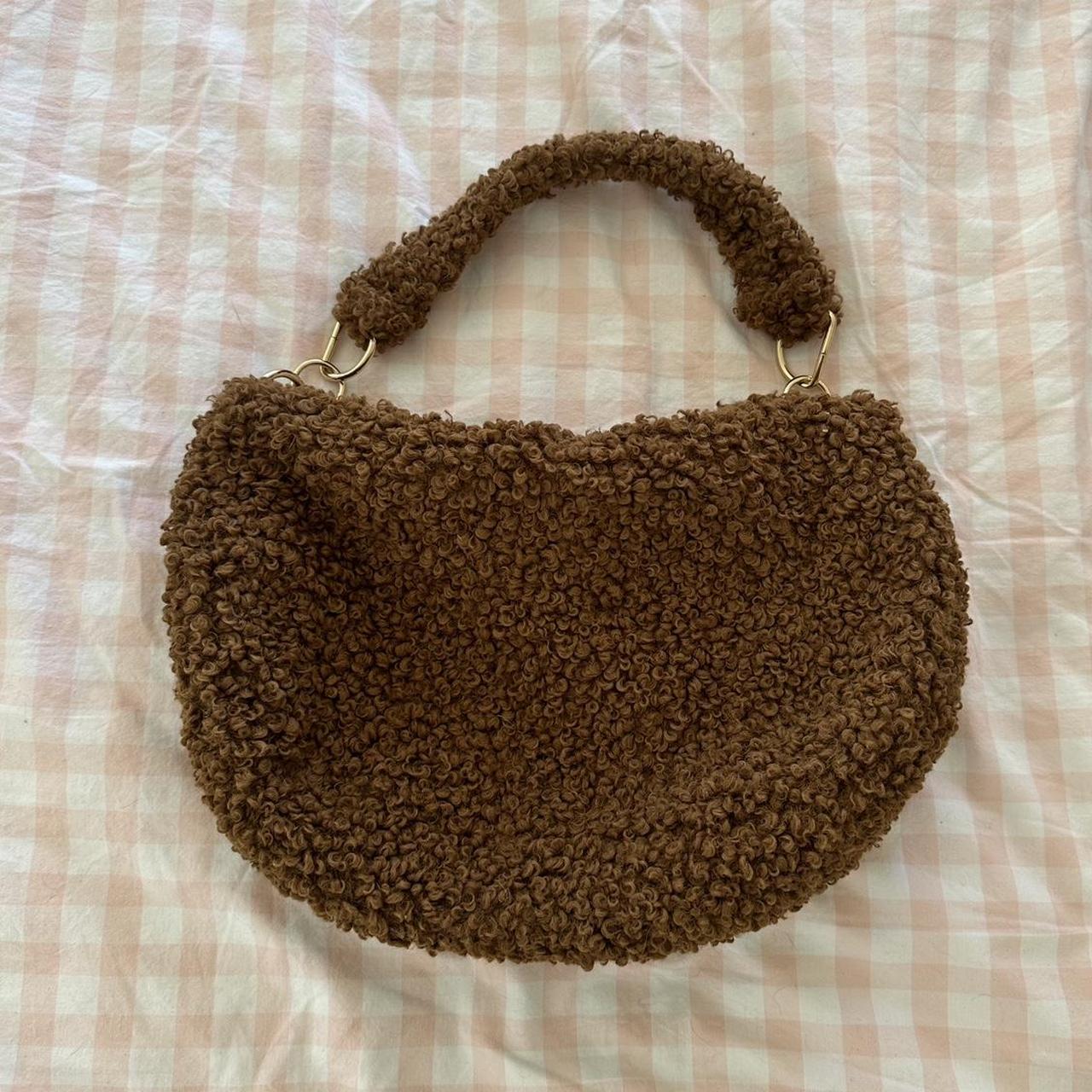 Sportsgirl brown teddy shoulder bag Depop