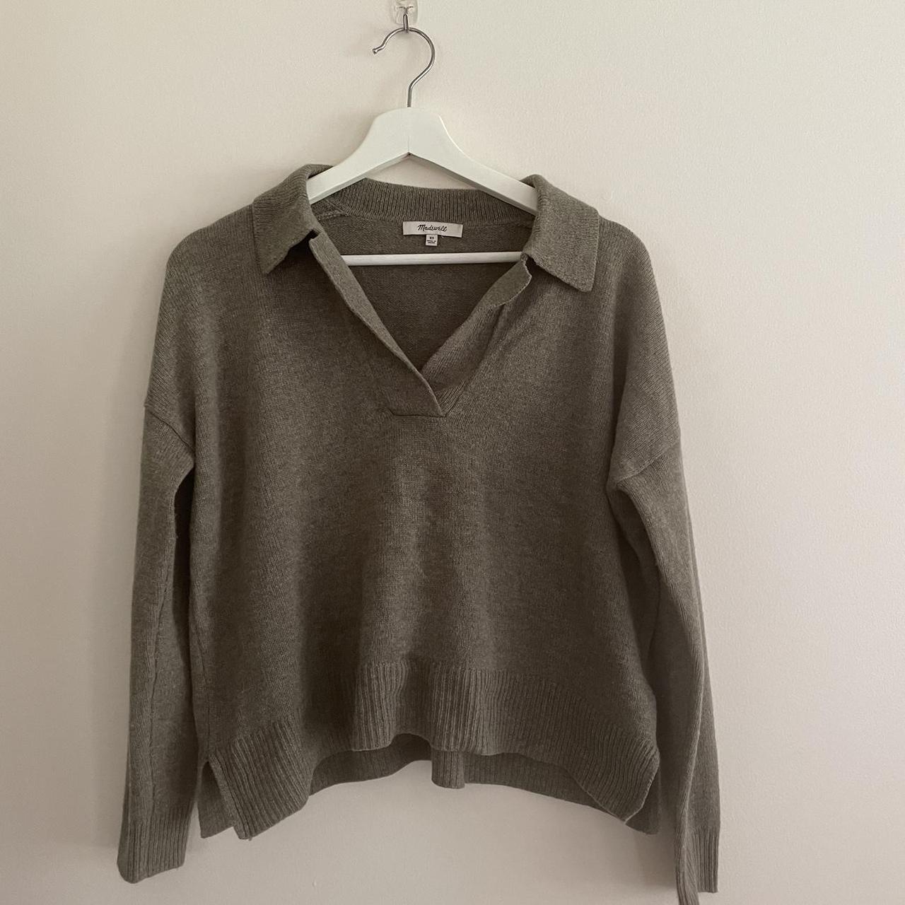 Madewell Polo Sweater - Depop