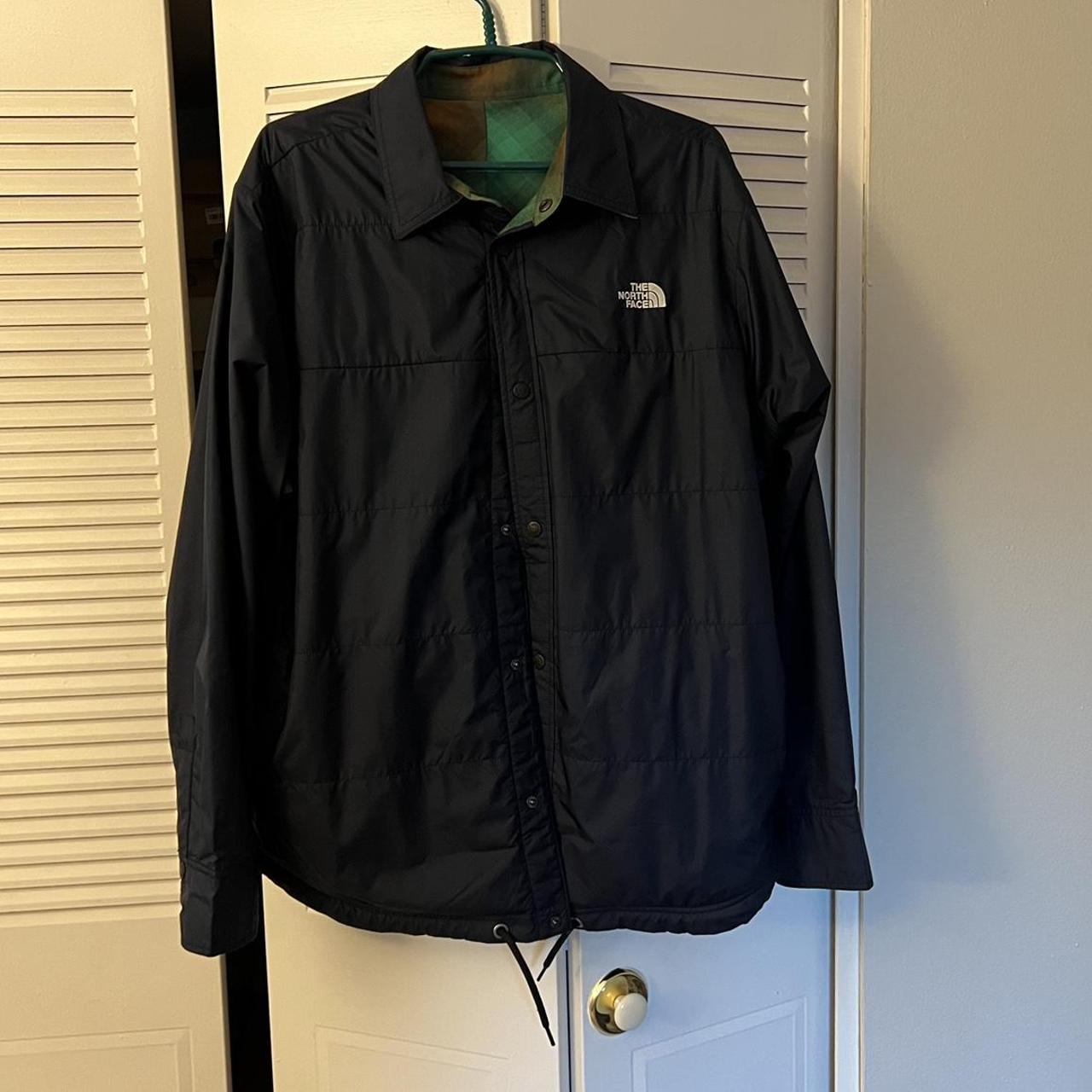 North face cheap reversible flannel