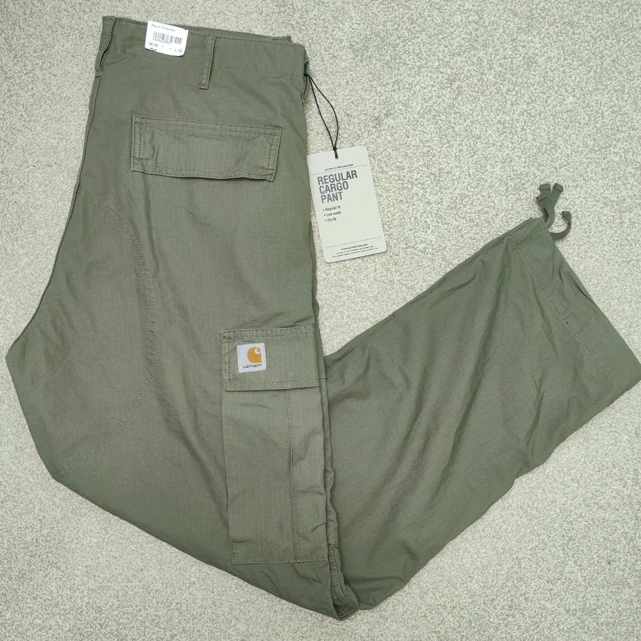 Carhartt WIP Cargos "Seaweed Green" Regular Cargo... Depop