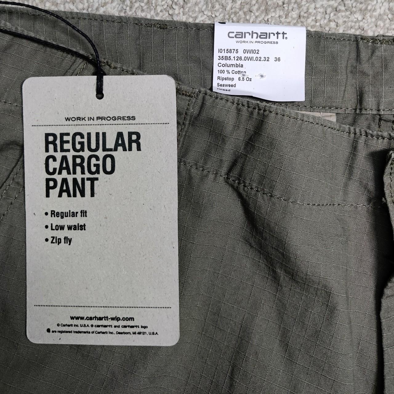 Carhartt WIP Cargos "Seaweed Green" Regular Cargo... Depop