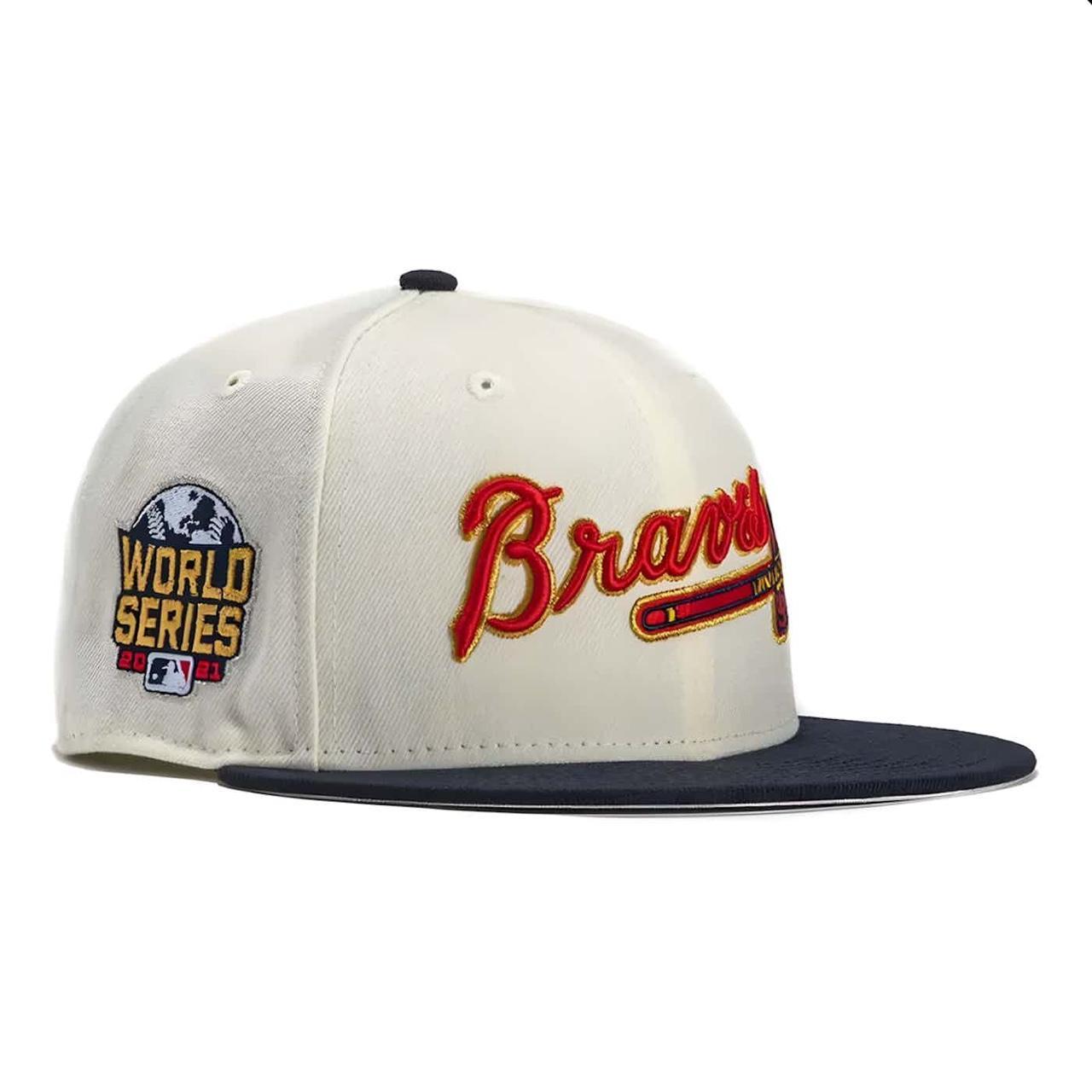 Atlanta Braves New Era 59FIFTY Fitted Hat Size: - Depop