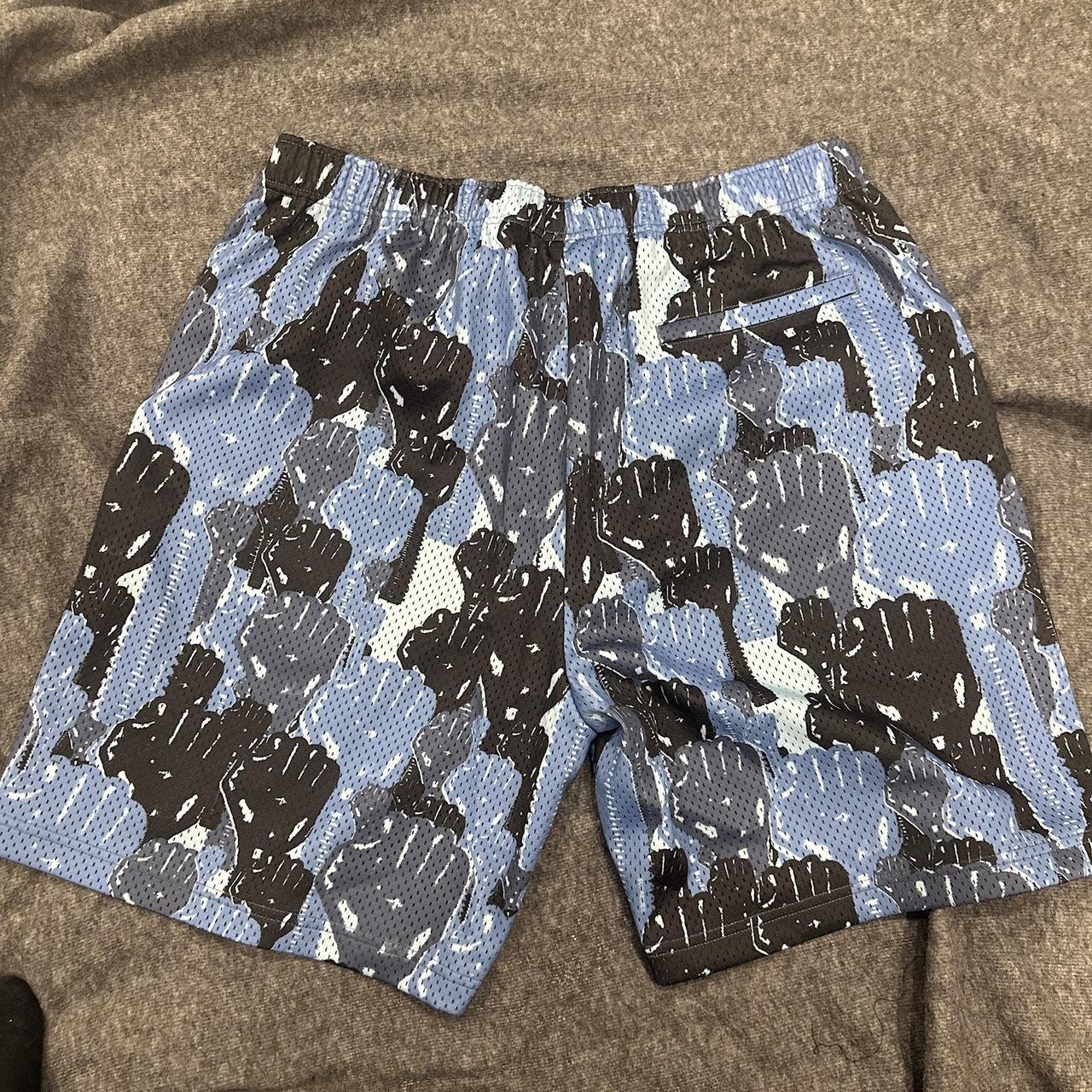 Supreme x Hardies Camo Basketball Short (Blue)... - Depop