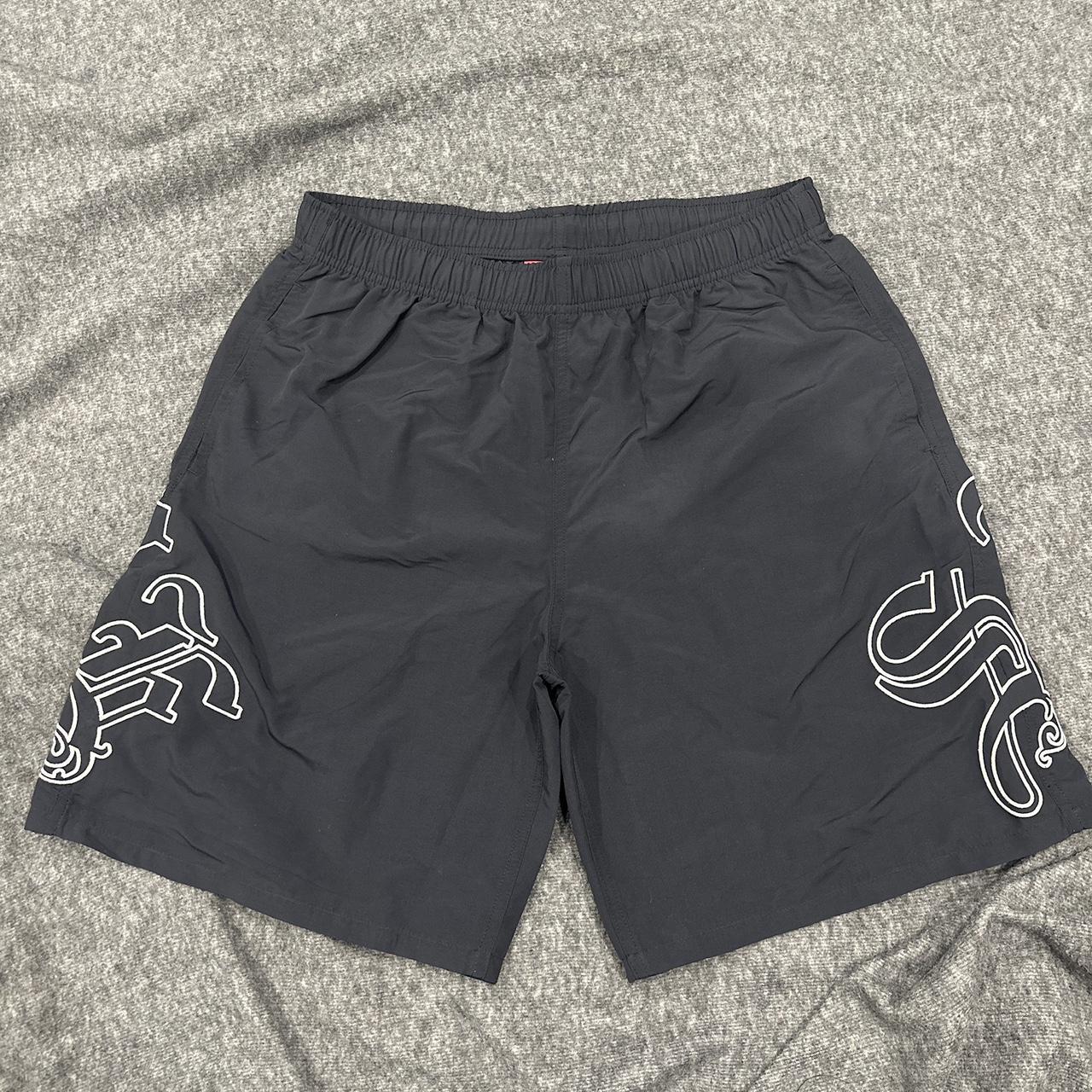 Supreme Old English Nylon Short (black) SKU... - Depop