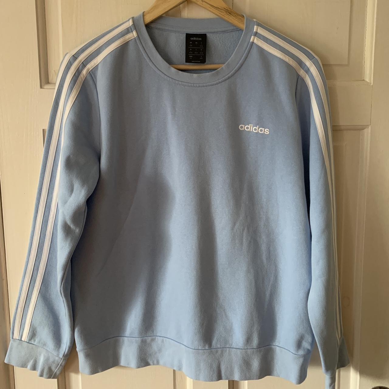 Adidas light blue outlet sweater