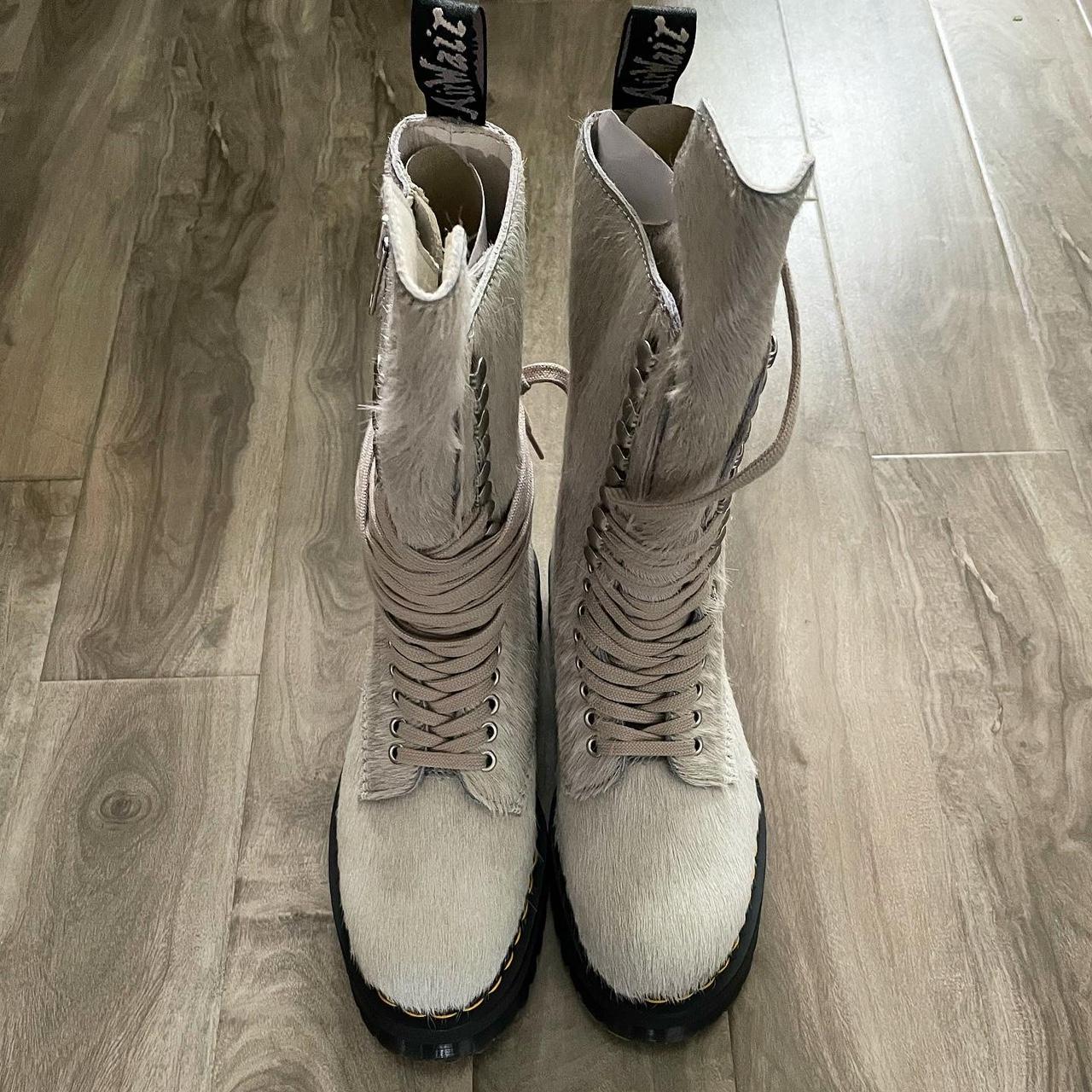 Rick Owens x Dr. Martens 1918 Lace Up Platform Boots