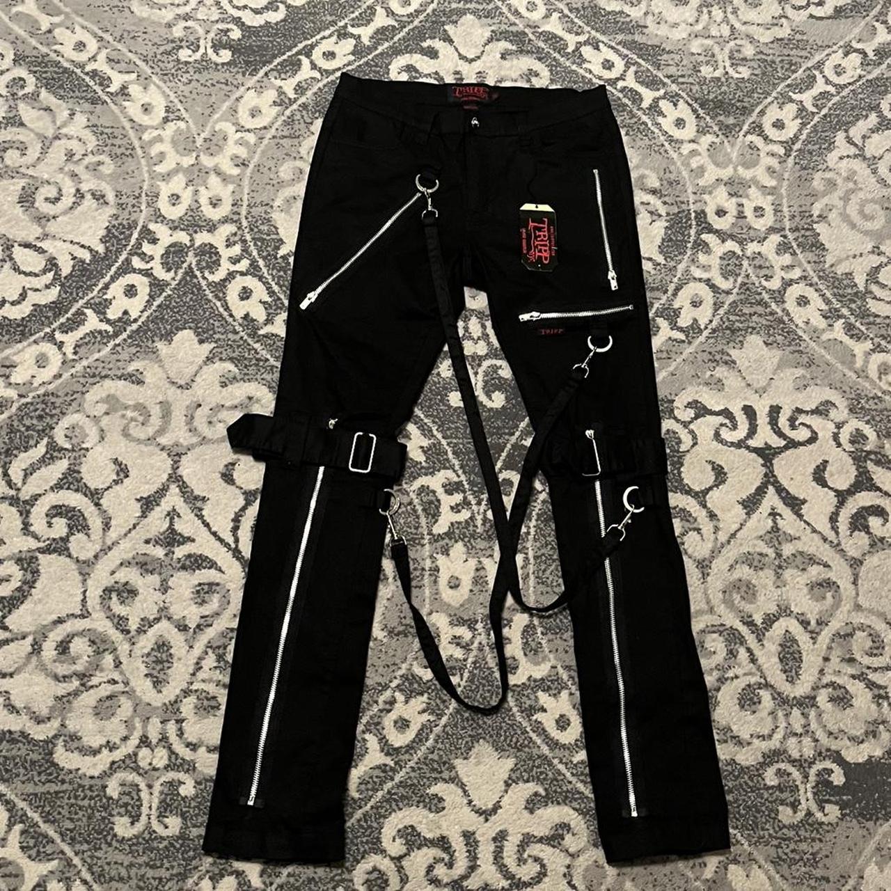 Tripp NYC Slim Black Bondage Pants
