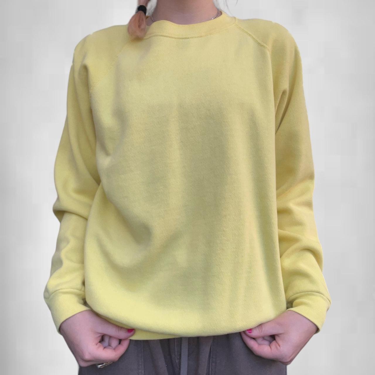 Hanes yellow sweatshirt on sale