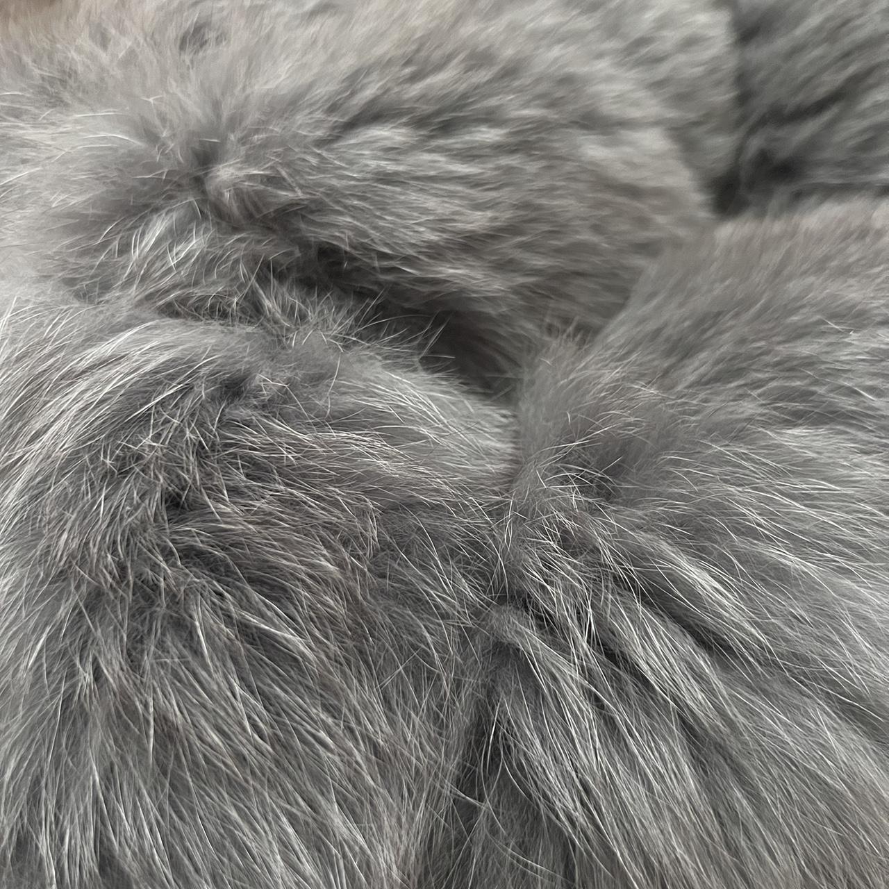Grey fur First picture is the colour Second is... - Depop