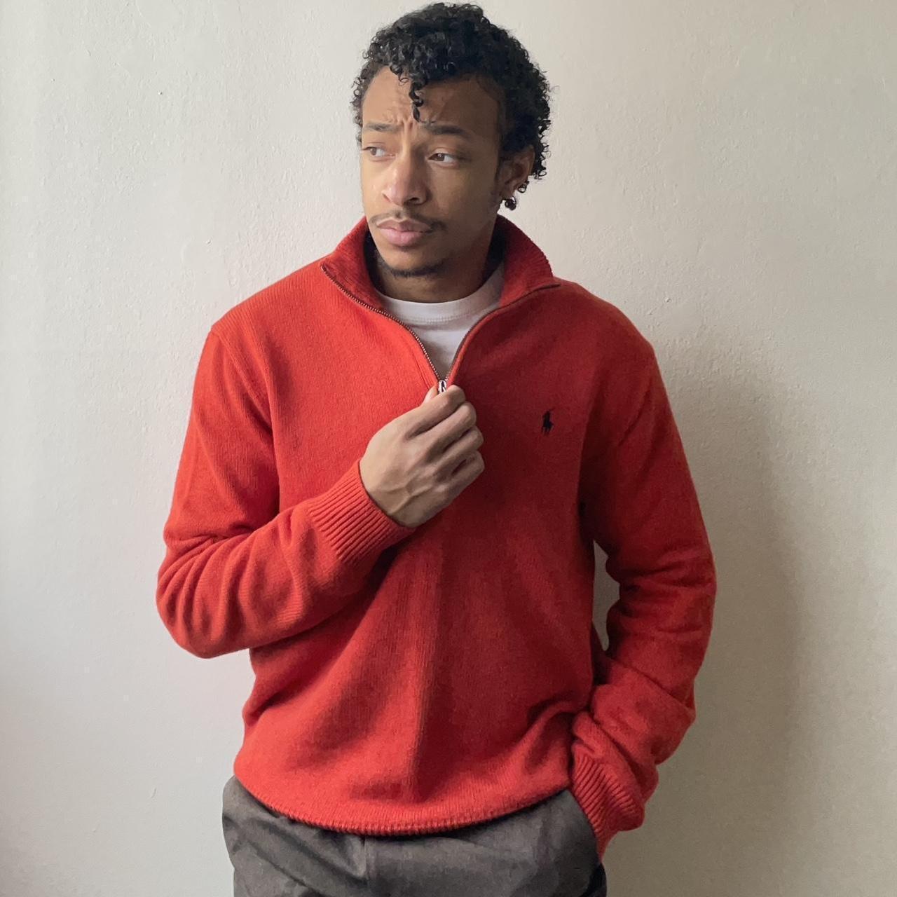 Ralph lauren red online quarter zip