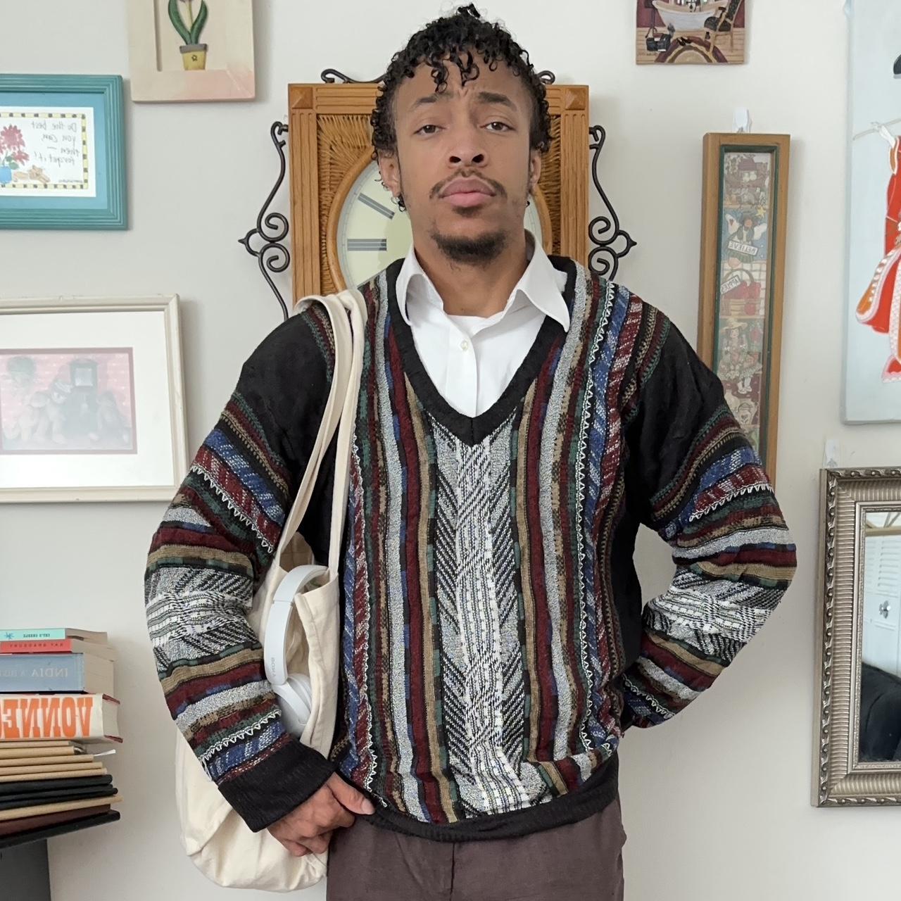 Vintage 90s Coogi-Inspired retailer Chunky Knit Grandpa Sweater