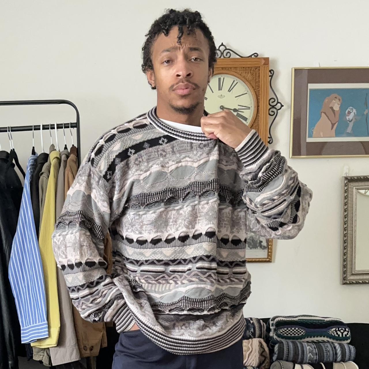 Vintage 90s coogi style crewneck sale sweater