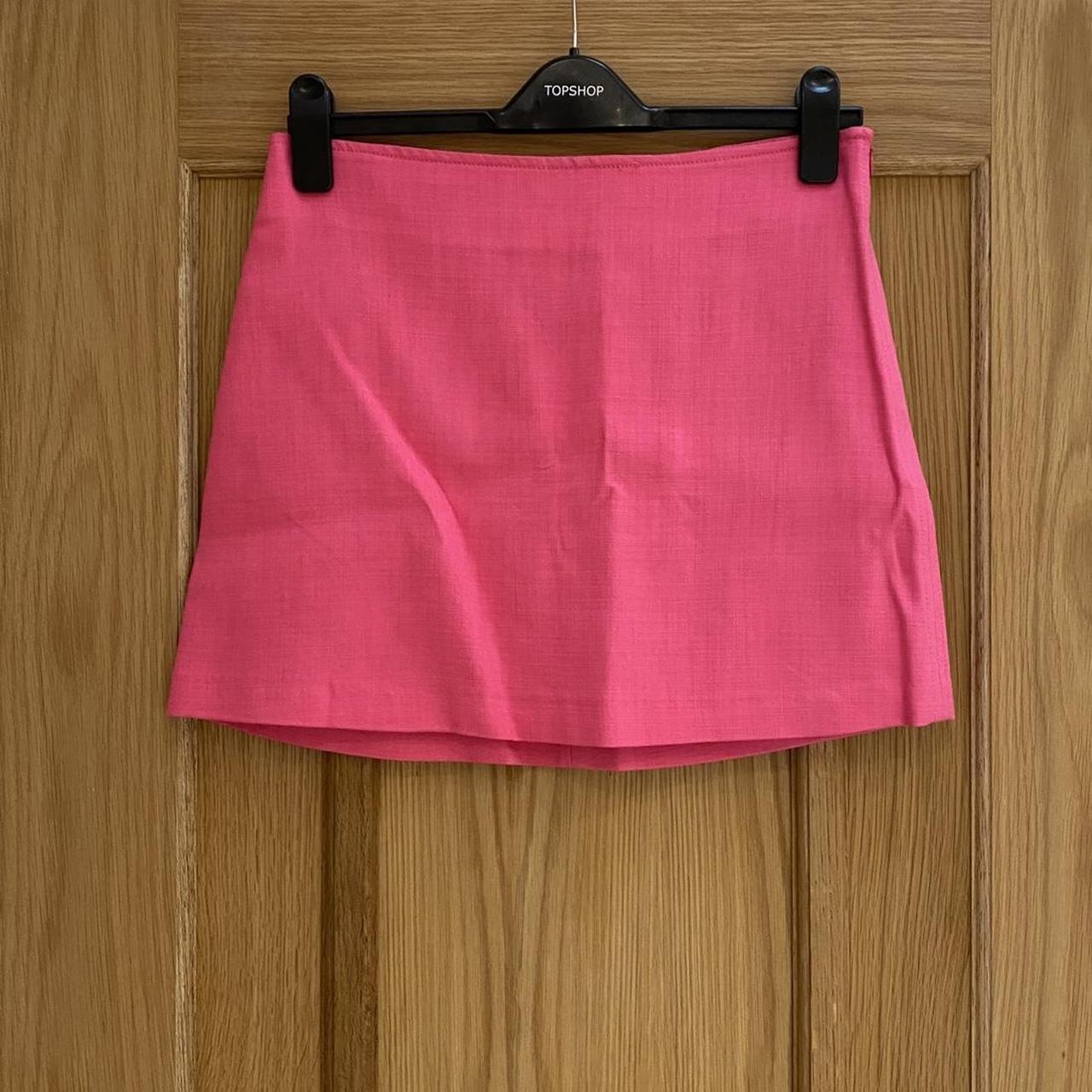 Zara Women's Pink Skirt | Depop